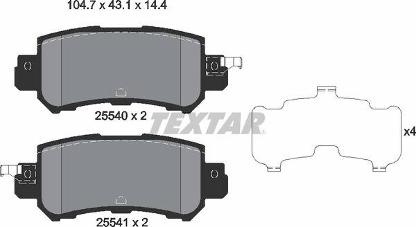Колодки гальмівні (задні) Mazda CX5 11- / CX3 15-