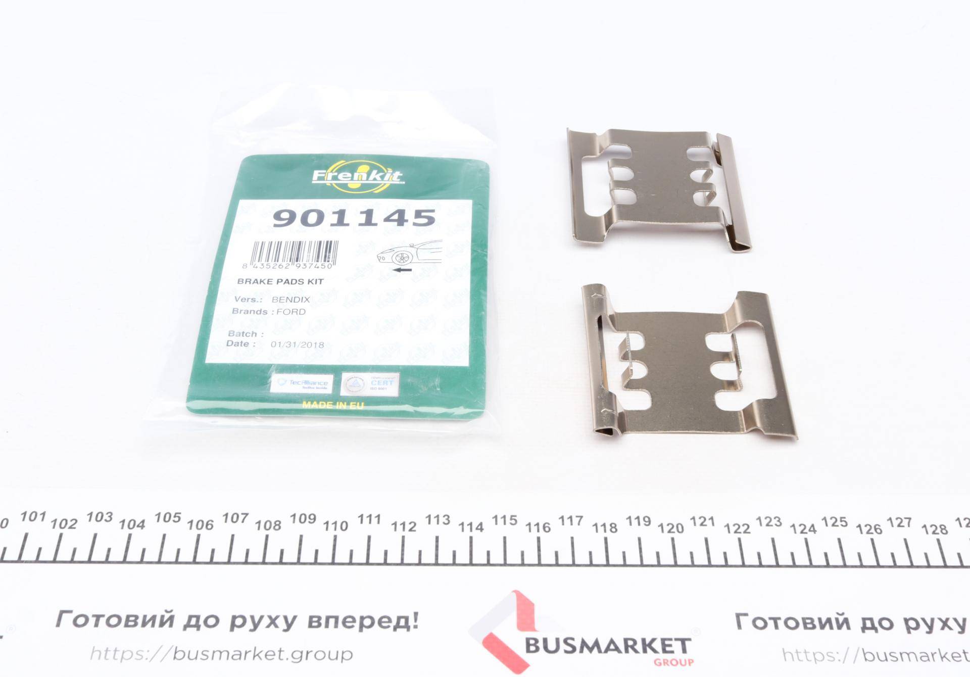 Планка супорта (переднього) прижимна (к-кт) Ford Transit 94-00 (Bendix)