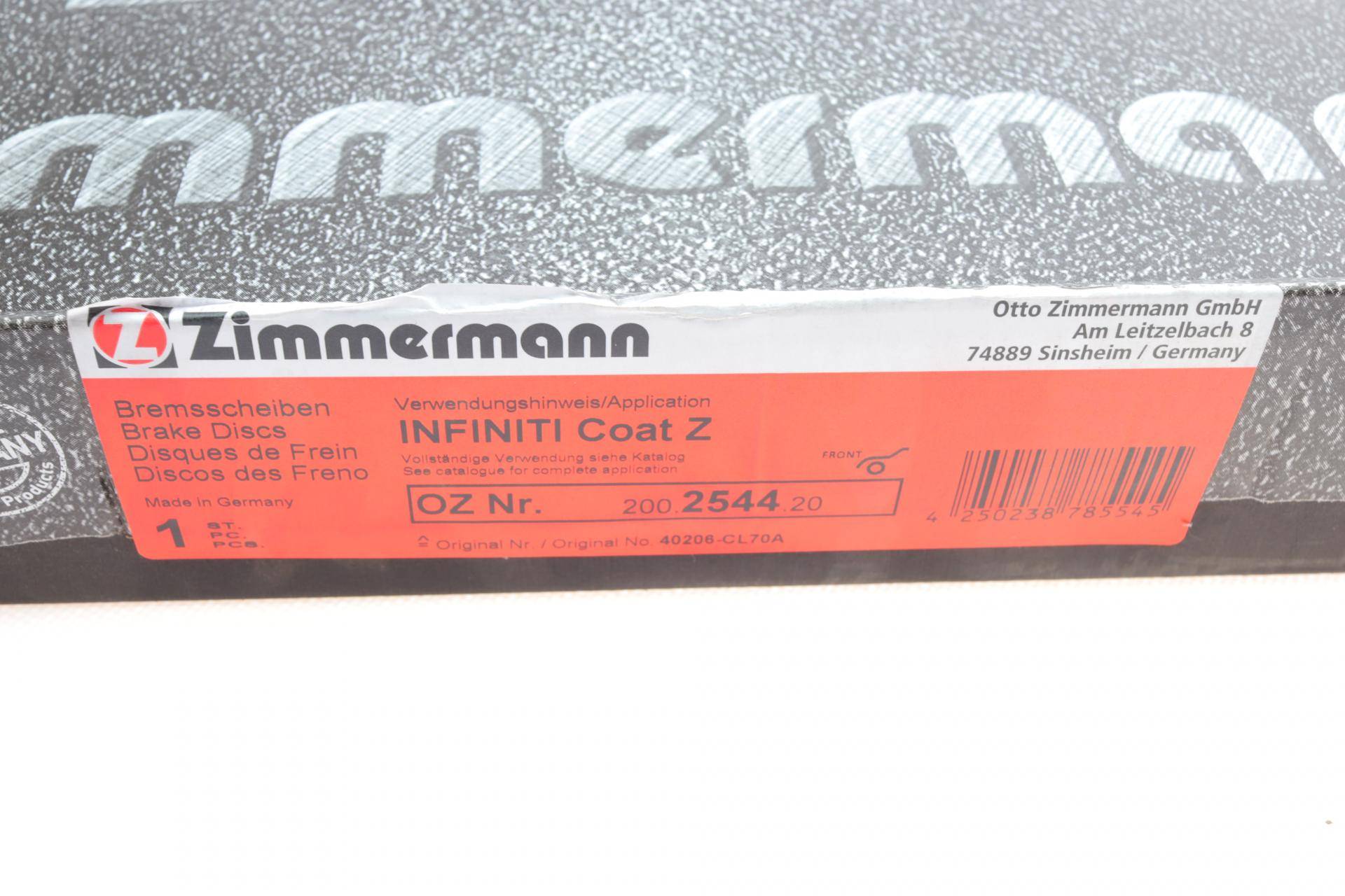 Диск гальмівний (передній) Infiniti EX/FX/M 03- (320x34)
