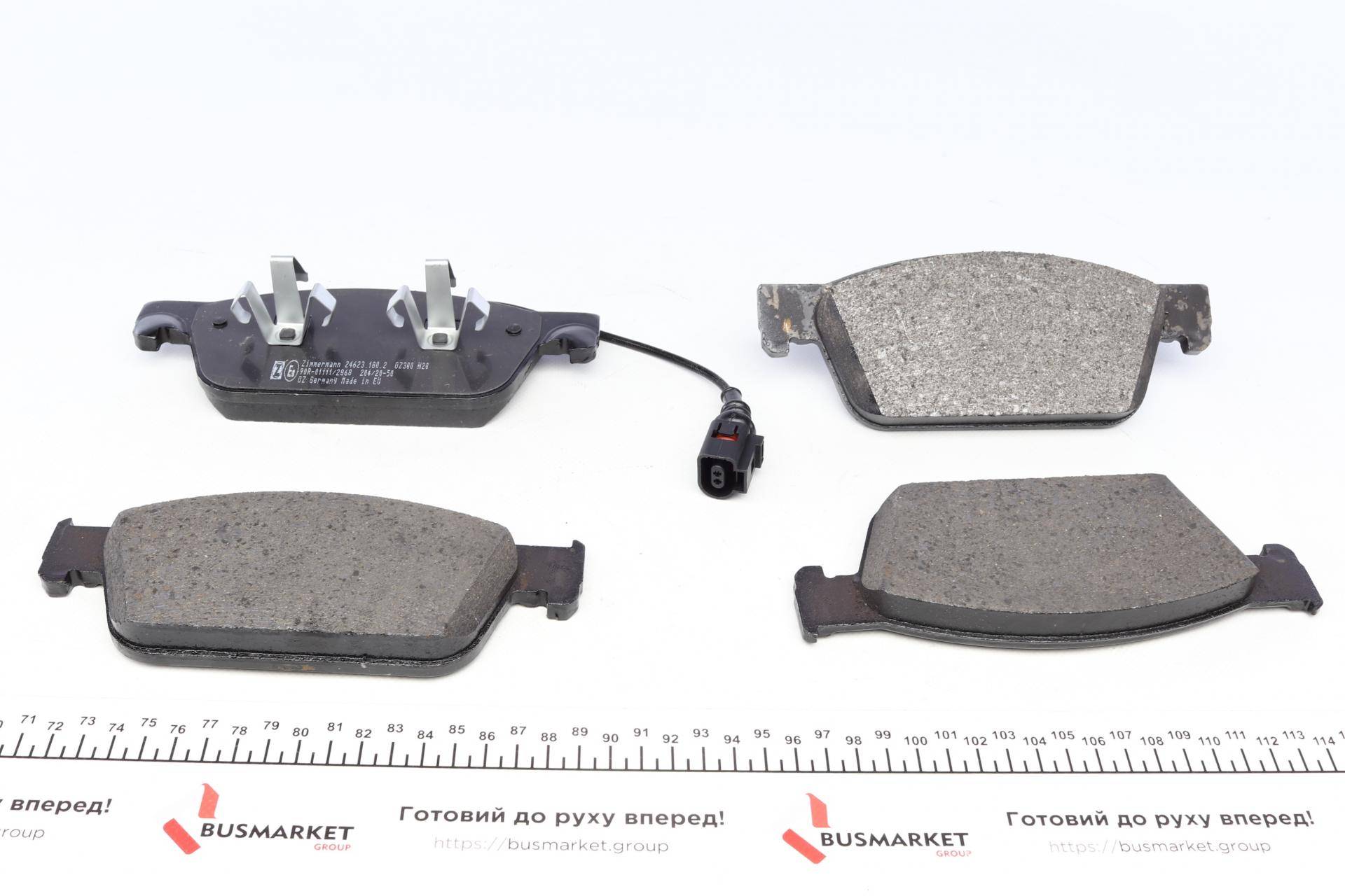 Колодки гальмівні (передні) VW T5 03-/T6 15- (Ate) (з датчиком)
