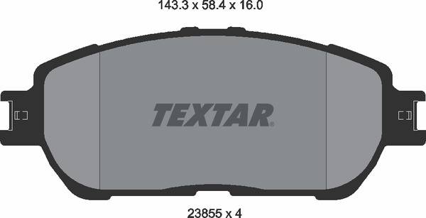 Колодки гальмівні (передні) Toyota Camry/Lexus ES 01-08 (Akebono)