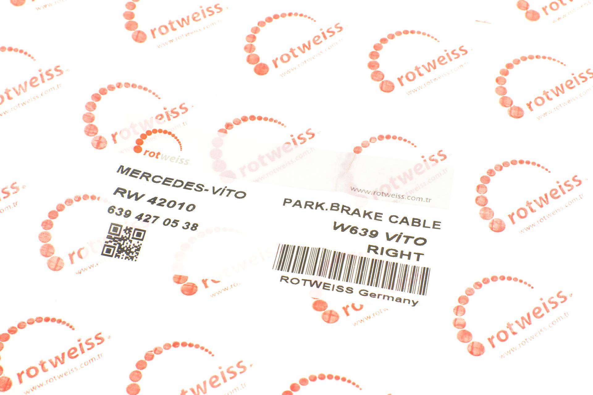 Трос ручника (задній) (R) MB Vito (W639) 03- (6394270538)