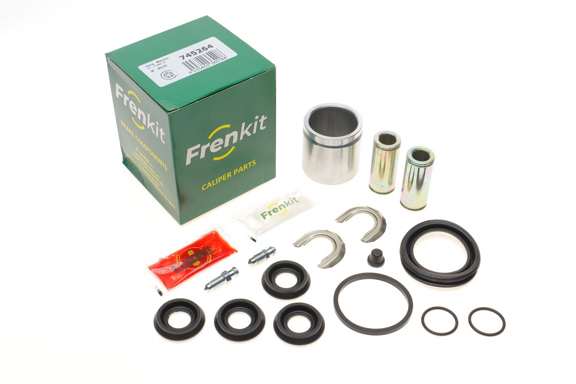 Ремкомплект супорта (переднього) Renault Twingo 93- (d=45mm)(+поршень/направляюча)(Bendix) Superkit