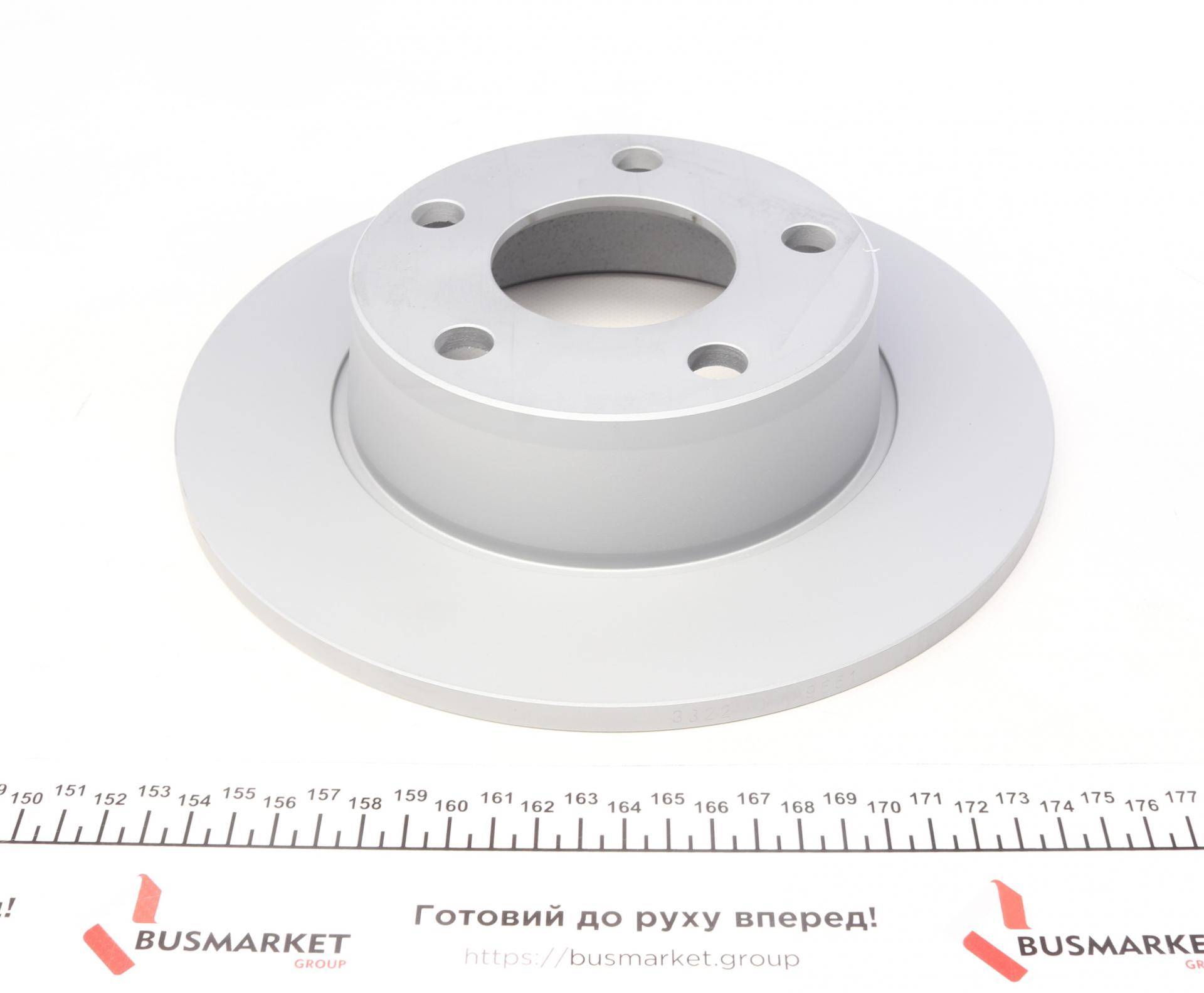 Диск гальмівний (задній) Audi A6 97-05 (255x10) (з покриттям) (повний)