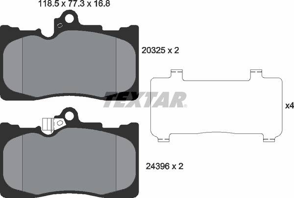 Колодки гальмівні (передні) Lexus GS/ IS С/III 05-/ RC 14- (Advics)