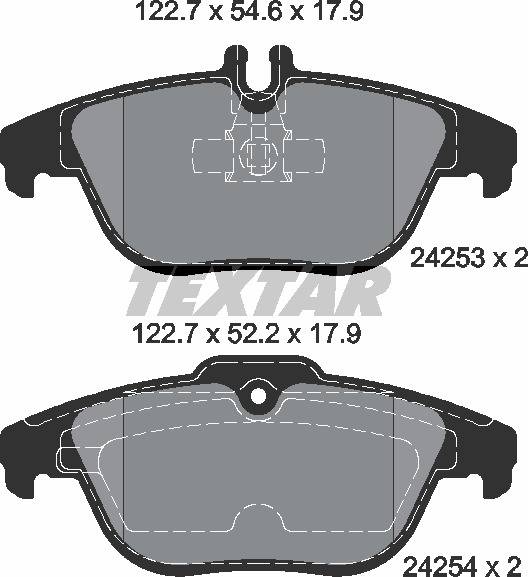 Колодки гальмівні (задні) MB C-class (W204/C204)/E-class (C207/A207) 1.6-5.5 07- (Teves) Q+