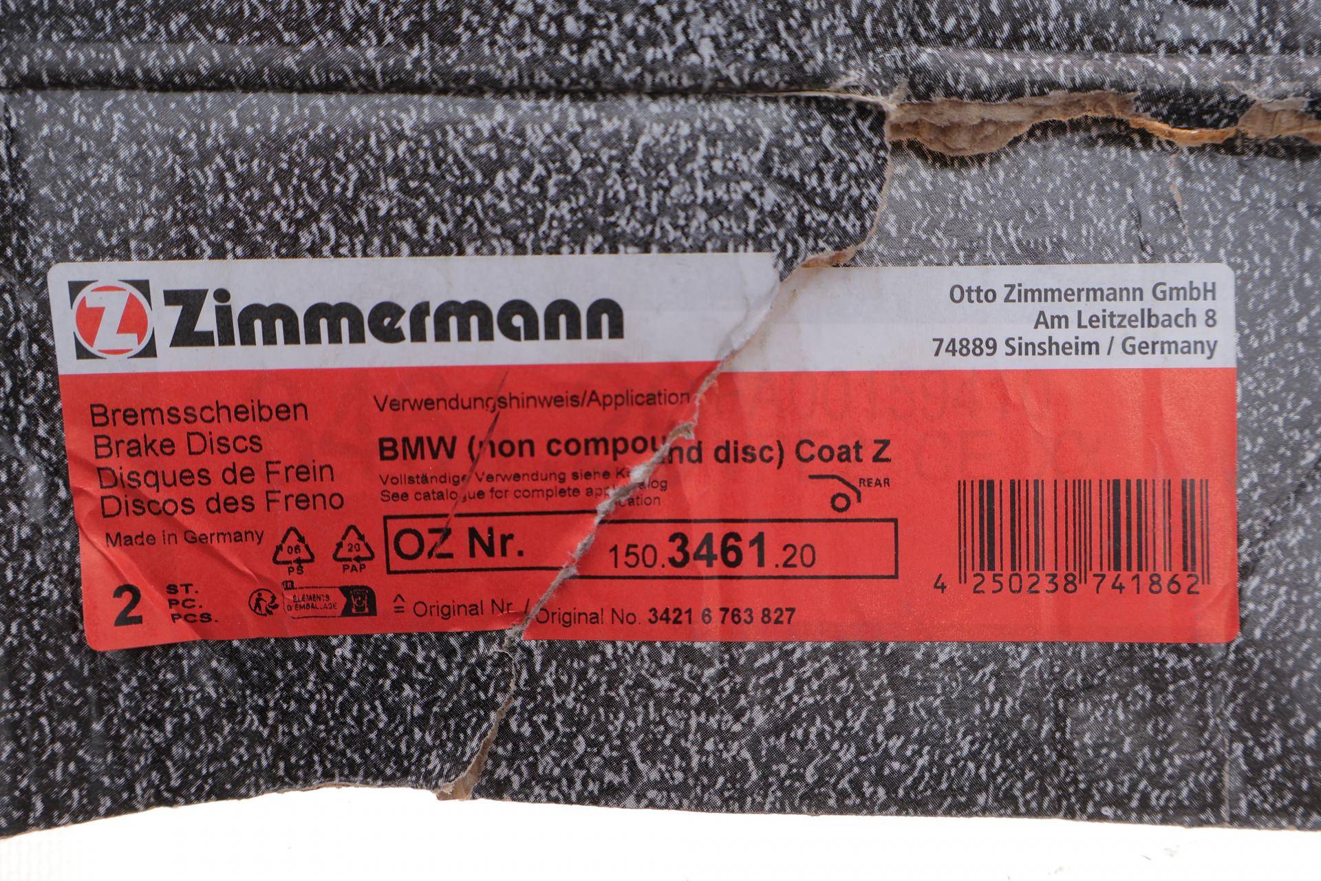 Диск гальмівний (задній) BMW 5 (E60/E61)/ 6 (E63) 03-10 (345x24) (з покриттям) (вентильований)