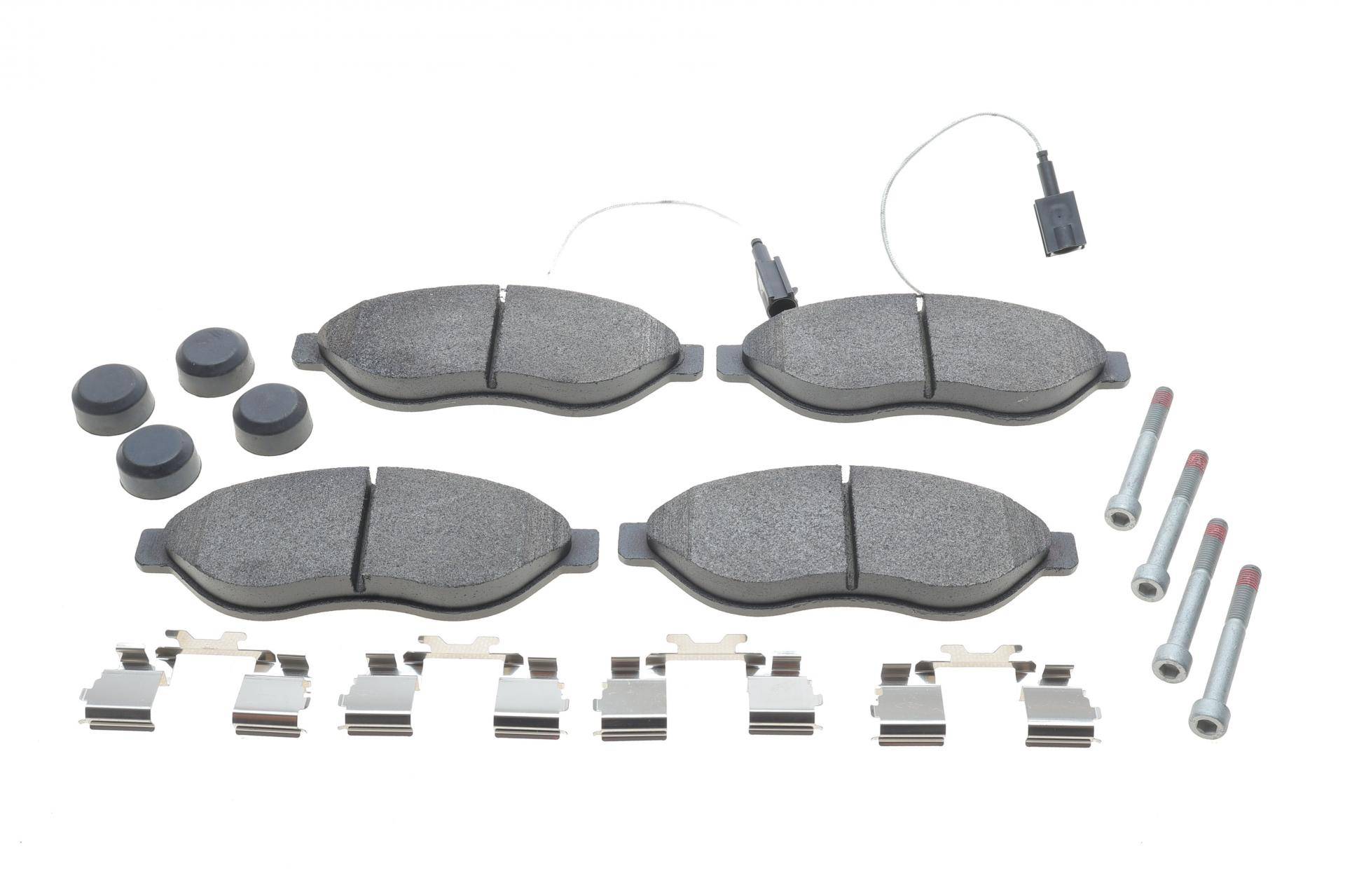 Колодки гальмівні (передні) Citroen Jumper/Fiat Ducato/Peugeot Boxer 06- (Brembo) (з датчиком)