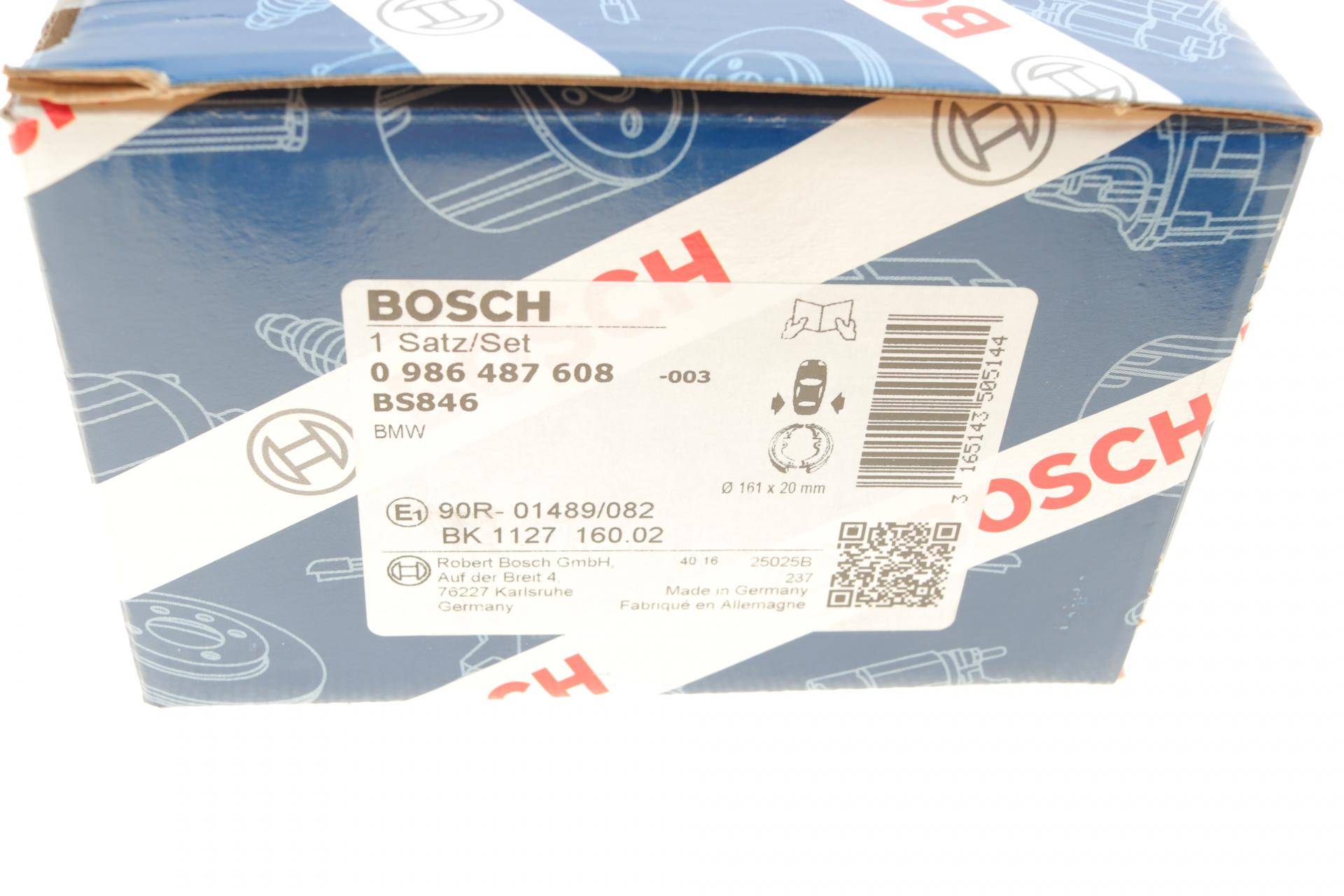 Колодки ручника BMW 1 (E81/E82)/3 (E46/E90) 98-13 (160.5x20)