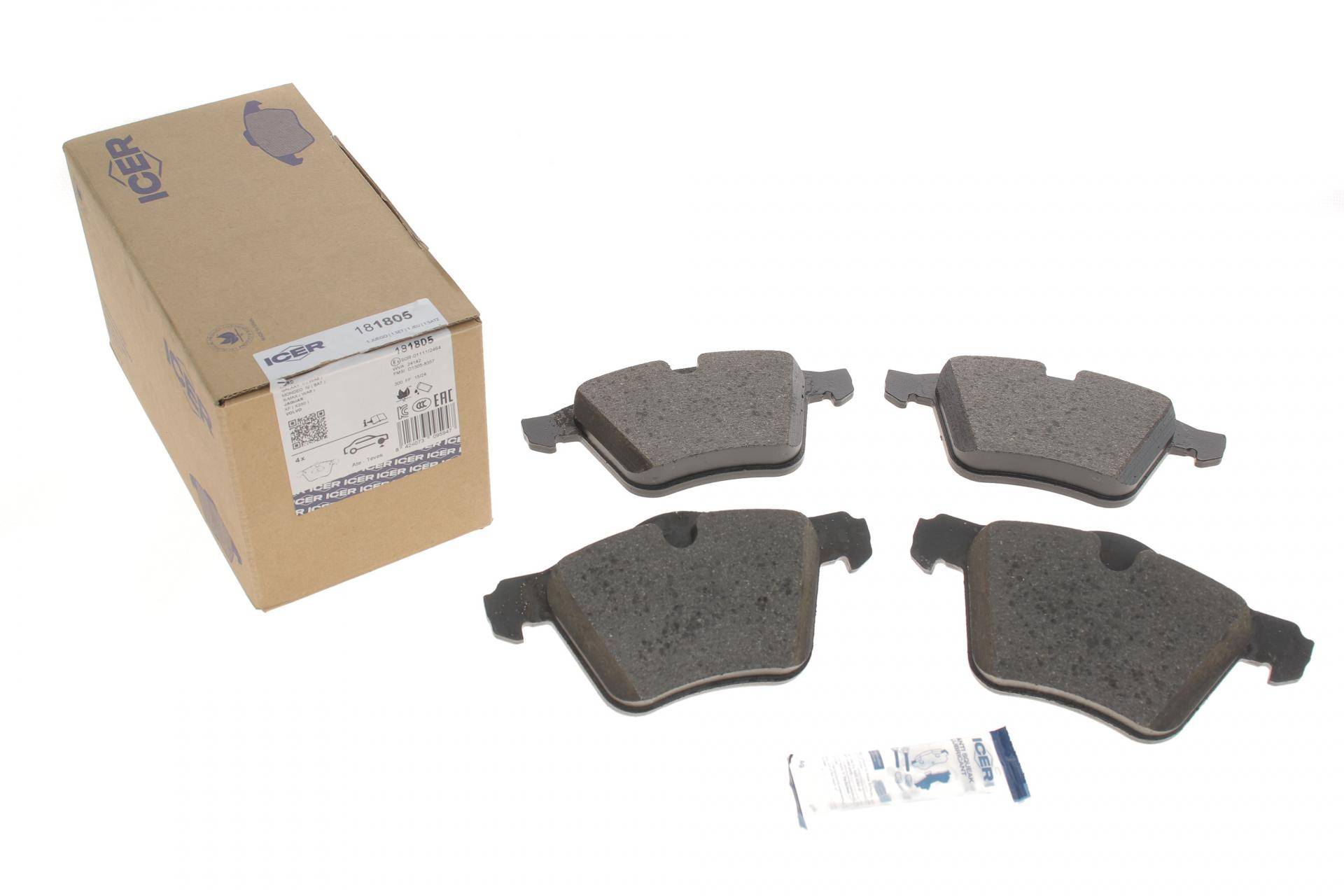 Колодки гальмівні (передні) Ford Galaxy/Mondeo IV/S-Max 07-15/Volvo S60/S80/V60/V70/XC70 06-