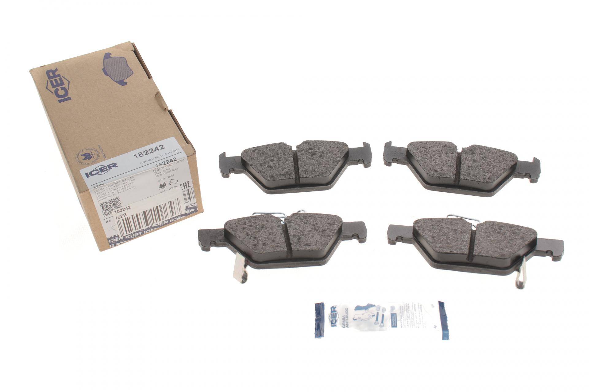 Колодки гальмівні (задні) Subaru Impreza 16-/Outback 15-/Legacy 09-14/Forester 18-
