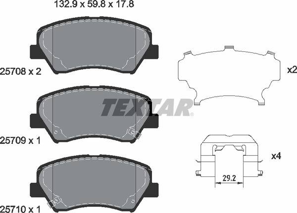 Колодки гальмівні (передні) Hyundai Elantra 10-/ i30 11-/ Kia Ceed/Cerato 12- R15 Q+