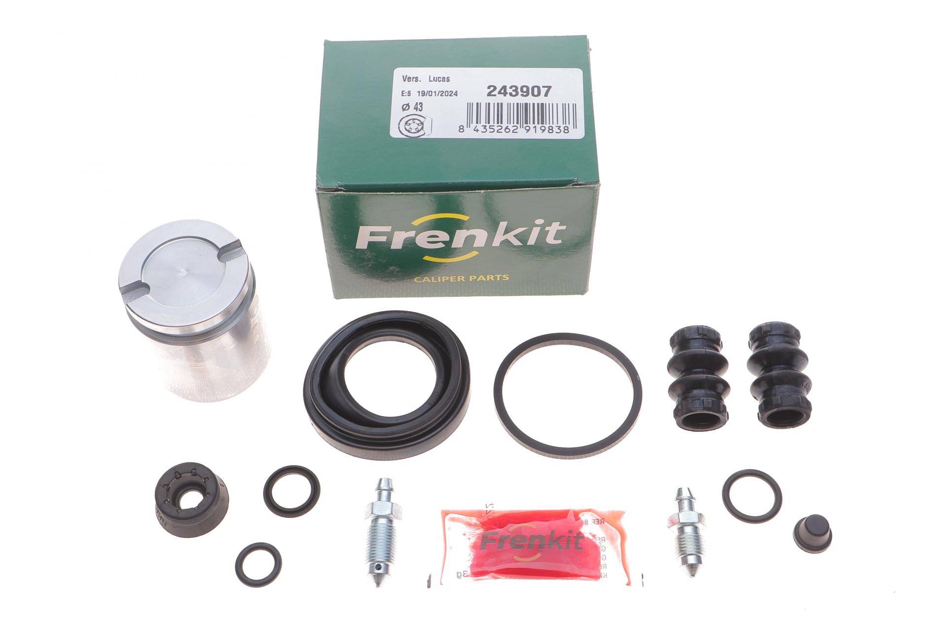 Ремкомплект супорта (заднього) Audi A4/VW Passat 00-05 (d=43mm) (+поршень) (Lucas)