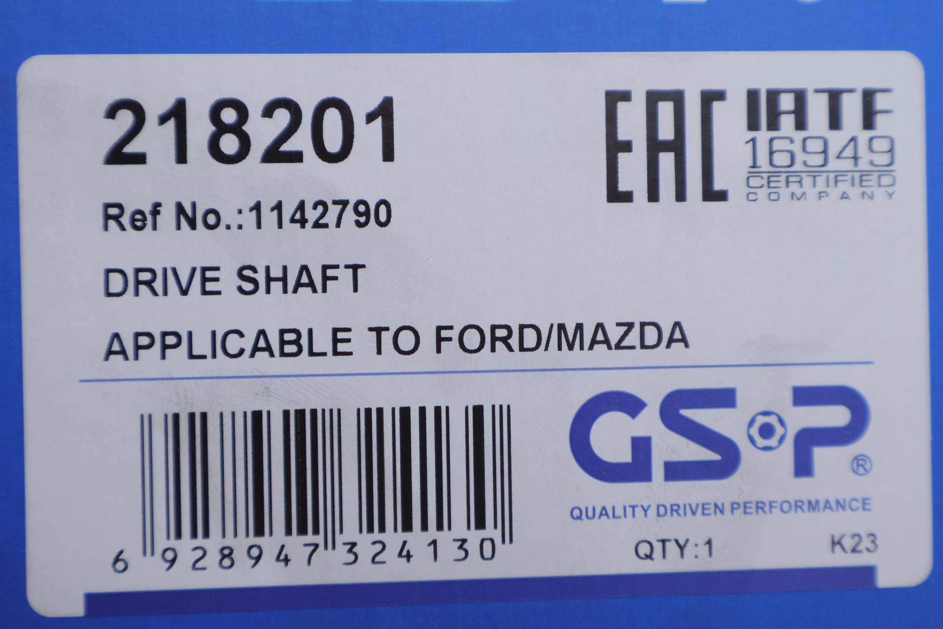 Піввісь (передня) Ford Fiesta 1.0-1.6 01- (R) (25x23x919)