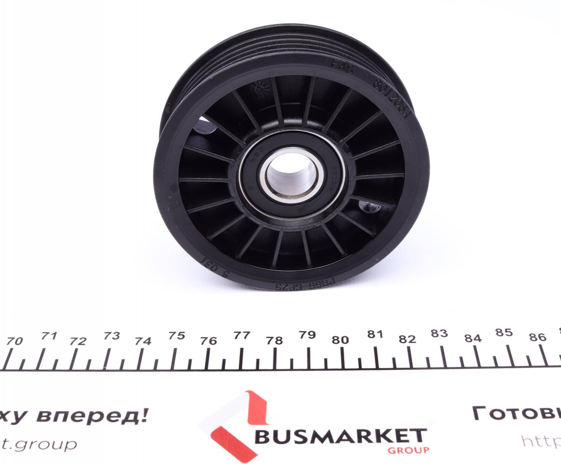 Ролик генератора Audi A4/A6/VW Passat 1.9TDI 95- (натяжний) (82x26,5mm)