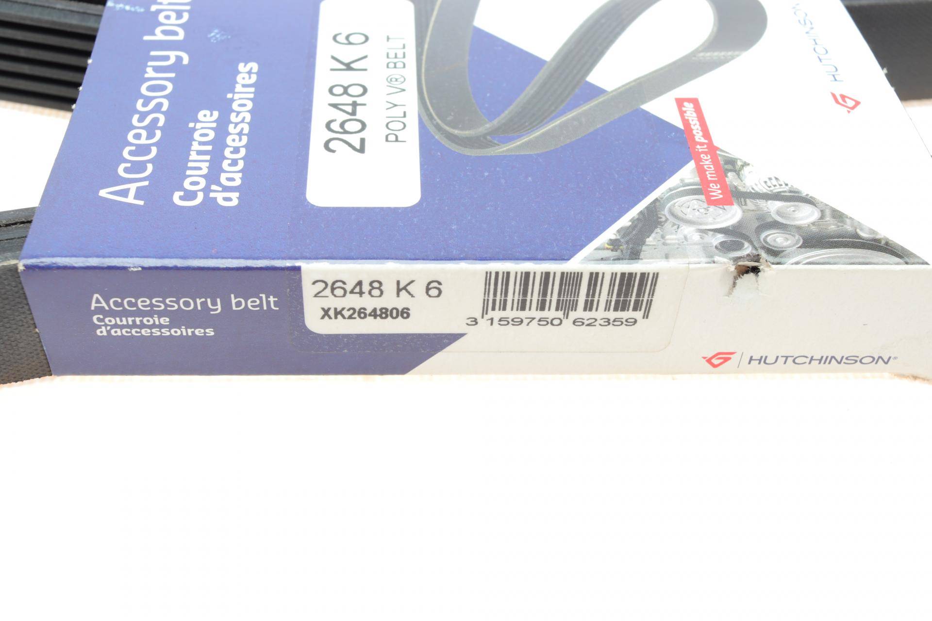 Ремінь генератора Audi A6 4.2 98-05/A8 3.7/4.2 98-02 (6PK2648)