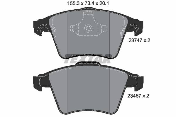 Колодки гальмівні (передні) VW Multivan/T5 03-/T6 15- (Teves) Q+