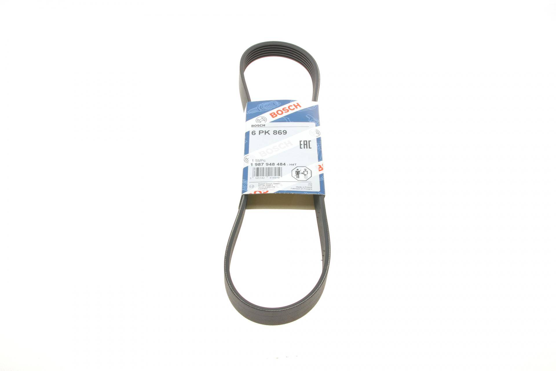 Ремень генератора Citroen Berlingo/Jumpy/Fiat Scudo 1.9D 98-11/Peugeot Partner 96-15 (6PK869)