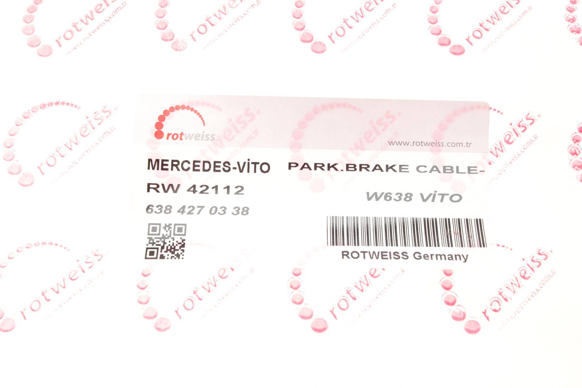 Трос ручника (задній) MB Vito (W638) 96-03
