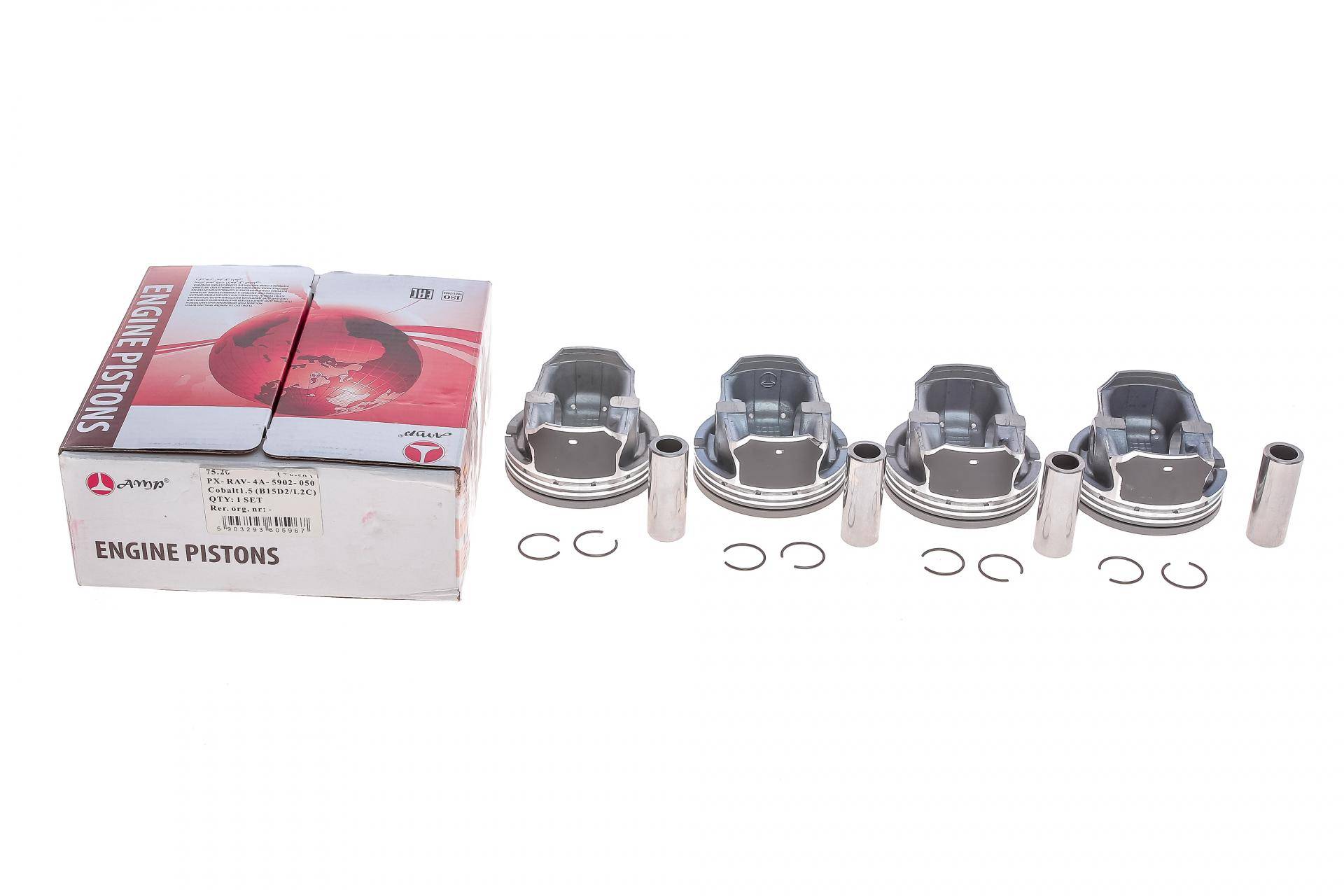 Поршень Ravon R4 1.5 15- (75.20mm/+0.50) (к-кт 4 шт)