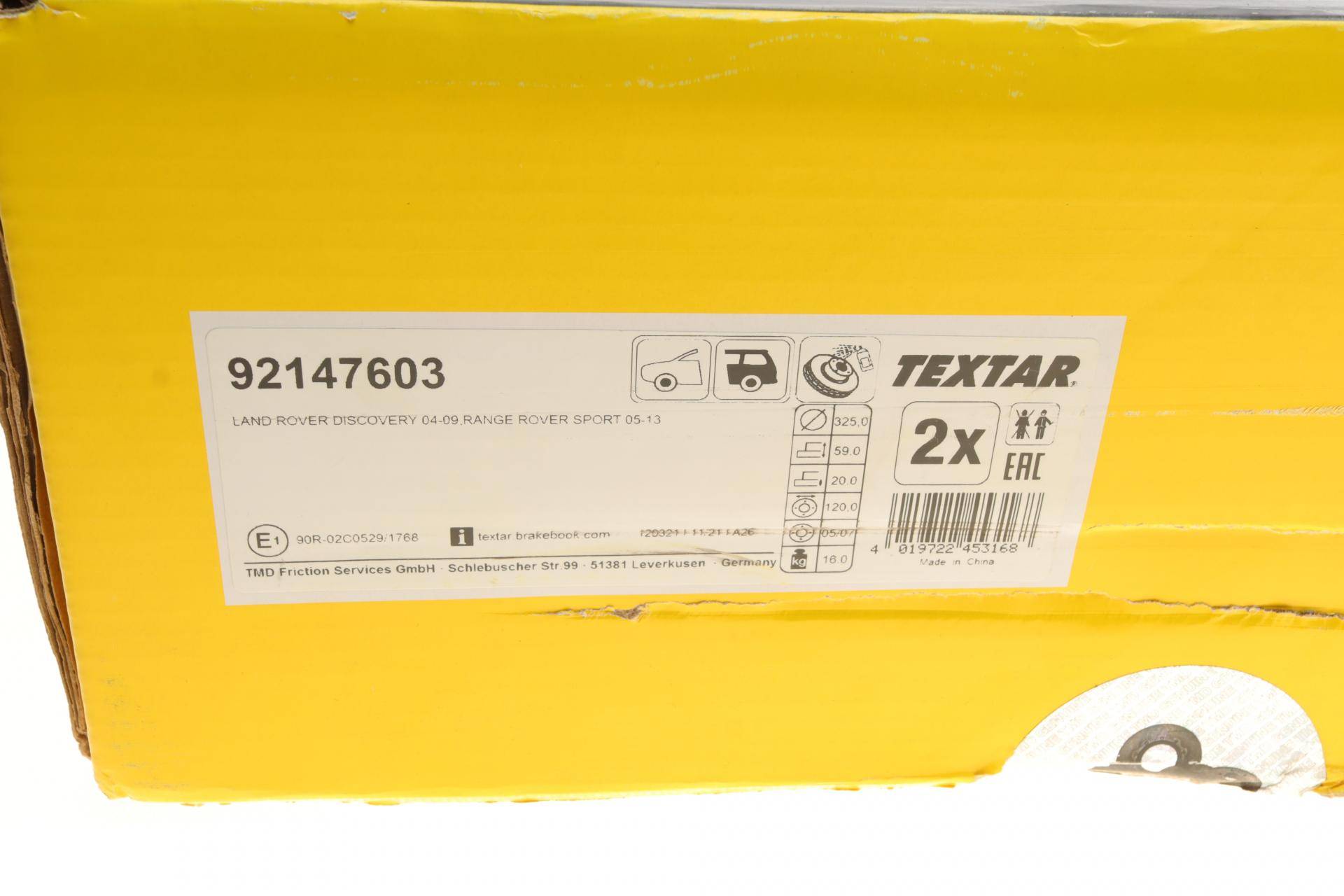 Диск тормозной (задний) Land Rover Discovery III/IV 04-/Range Rover Sport 05-13 (325x20) PRO