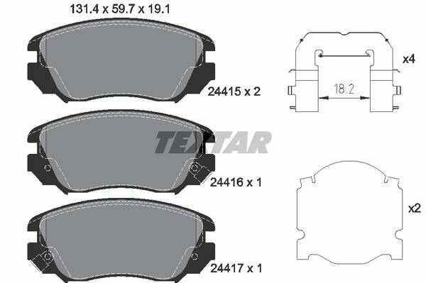 Колодки тормозные (передние) Opel Insignia/Chevrolet Aveo 05- (Mando)