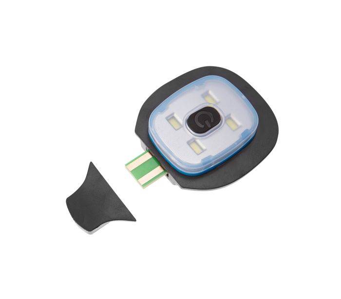 Шапка з LED-ліхтариком двошарова CAMO URBAN (USB-зарядка)