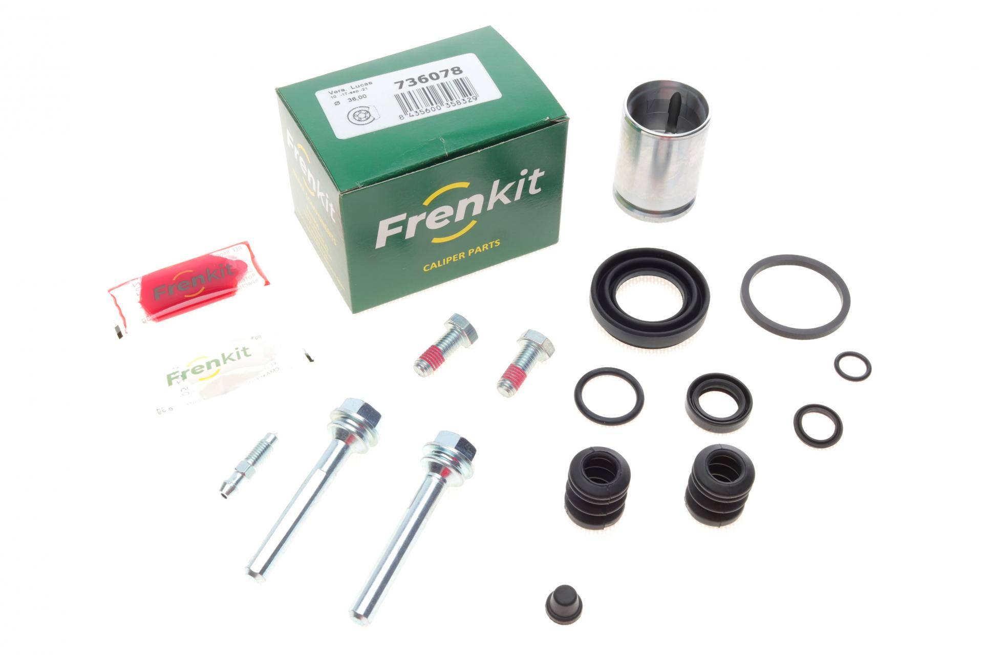 Ремкомплект супорта (заднього) VW Golf 82-97 (d=36mm) (Lucas) (+поршень/направляюча)
