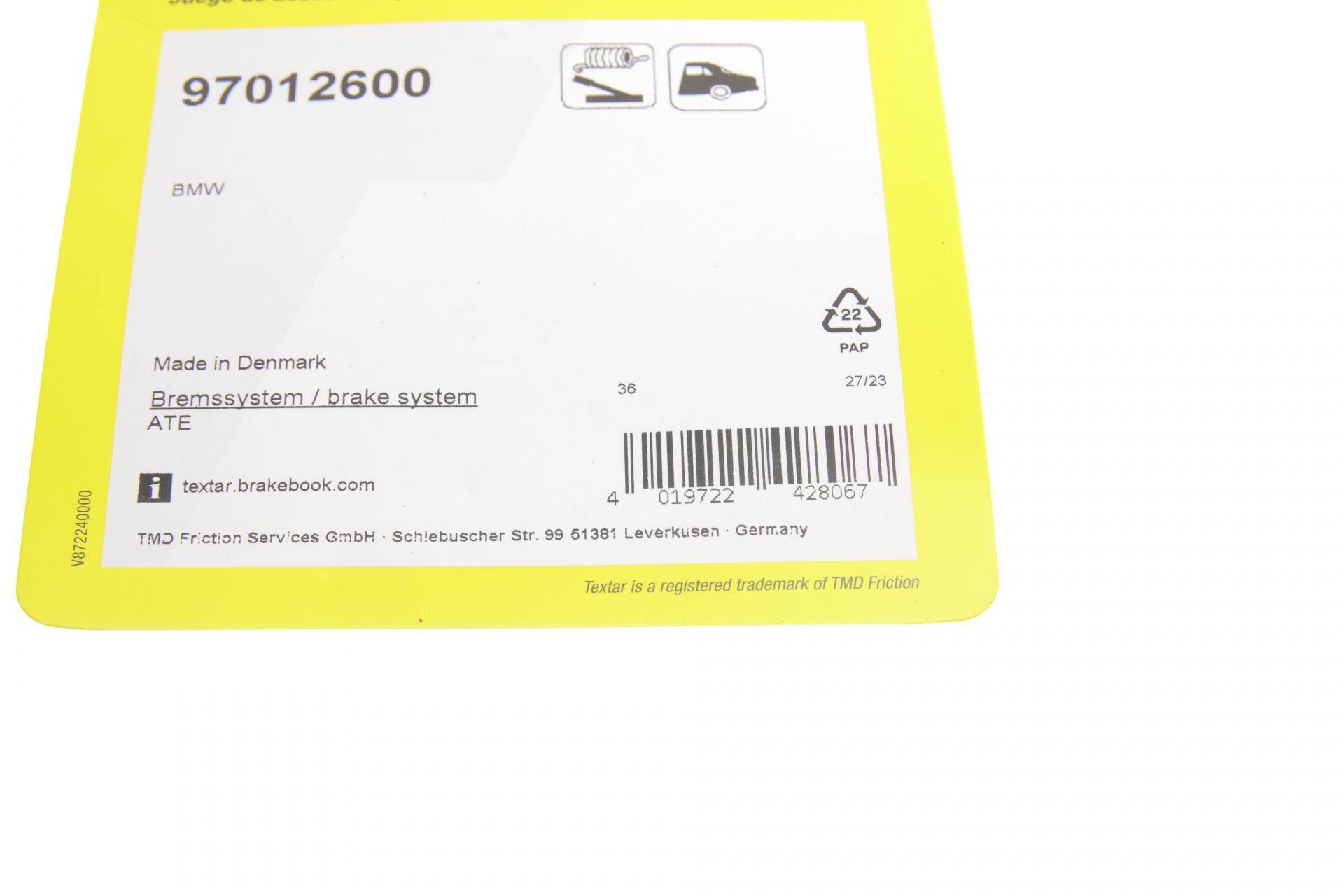 Комплект пружинок колодок ручника BMW 1 (E81/E87/F20/F21)/3 (E46/E90/F30/F80) 07- M47/N43/N46/N47