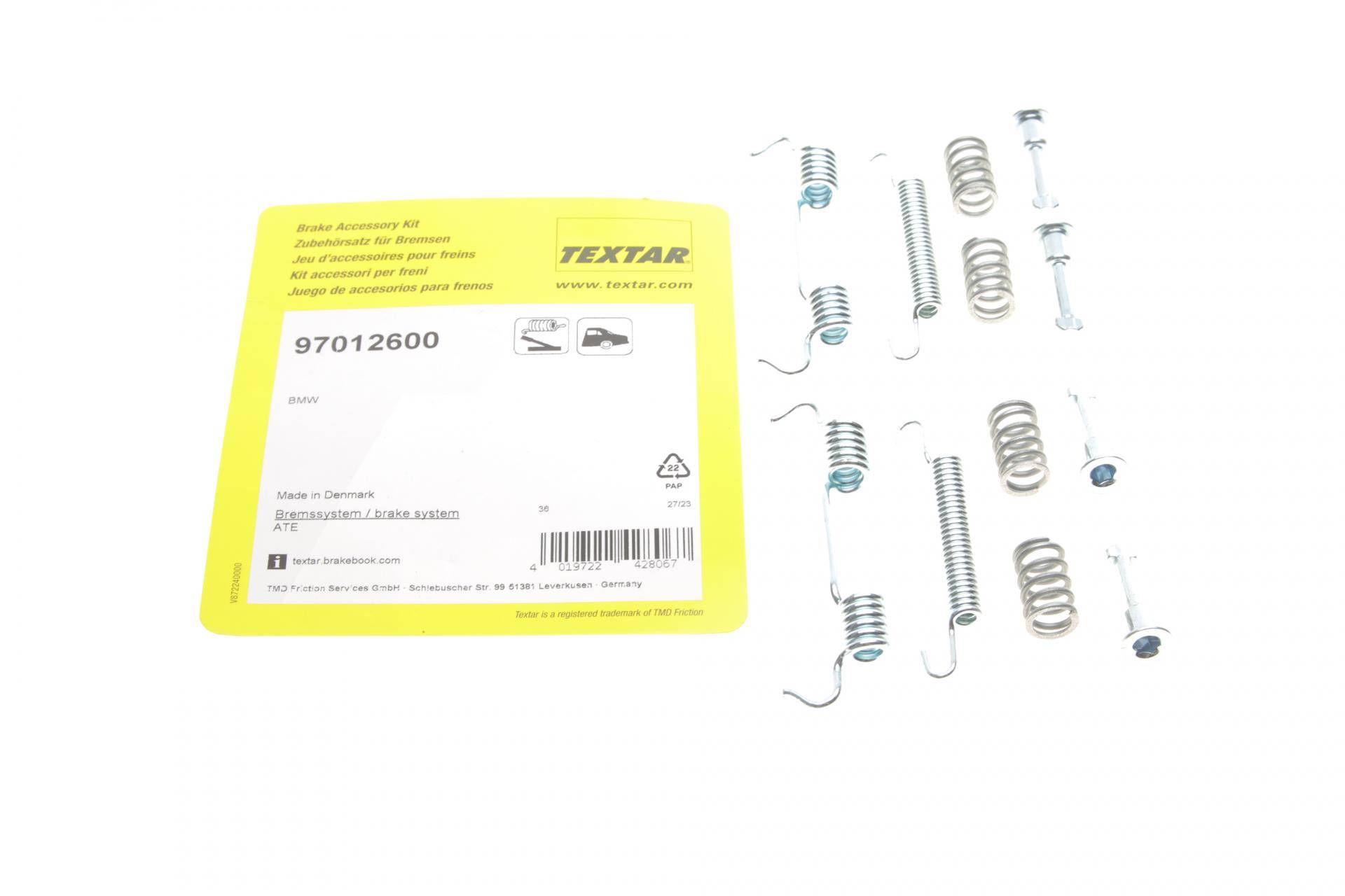 Комплект пружинок колодок ручника BMW 1 (E81/E87/F20/F21)/3 (E46/E90/F30/F80) 07- M47/N43/N46/N47