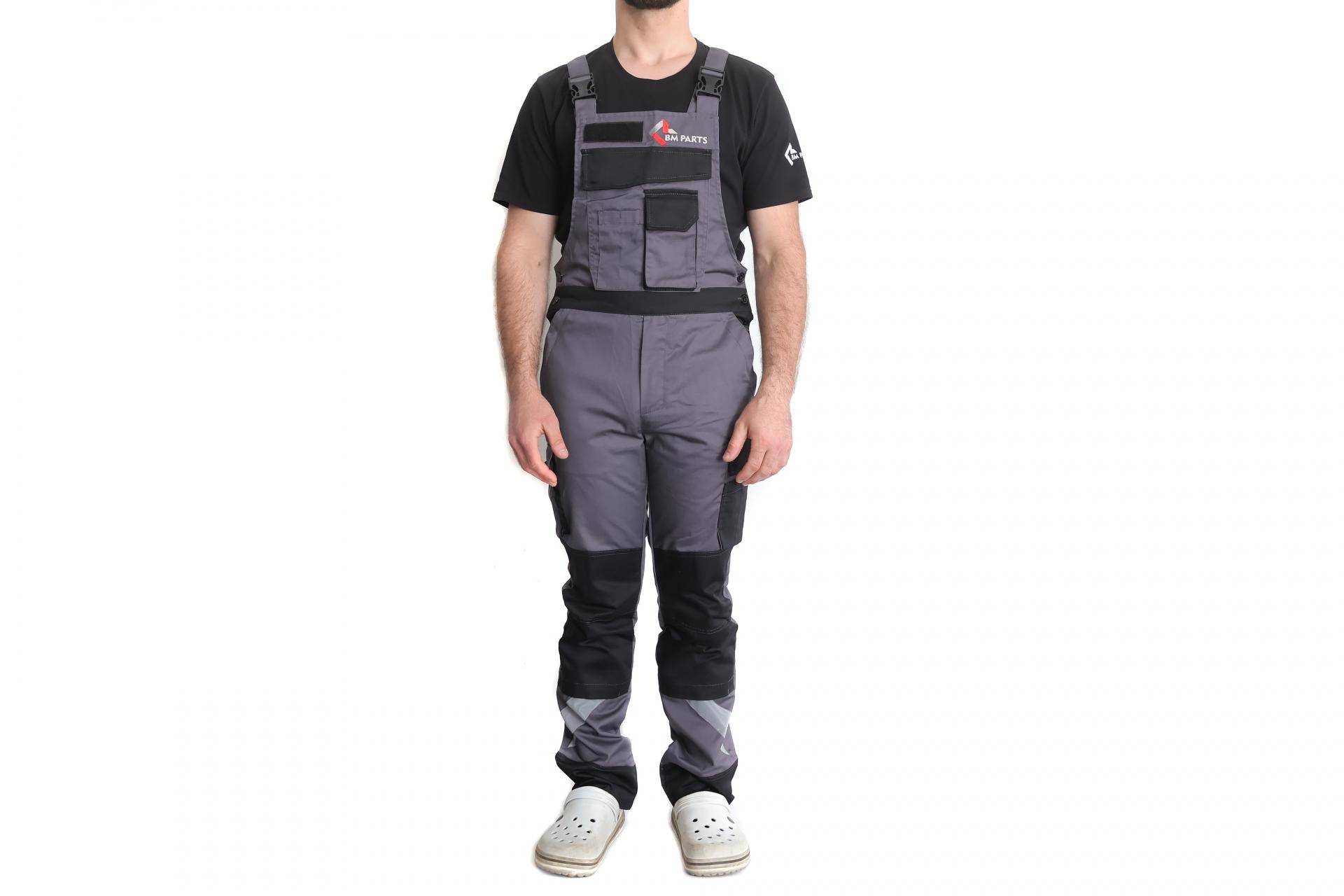 Напівкомбінезон робочий (розмір 52-54/ріст 182-188) XL+ з логотипом BM Parts