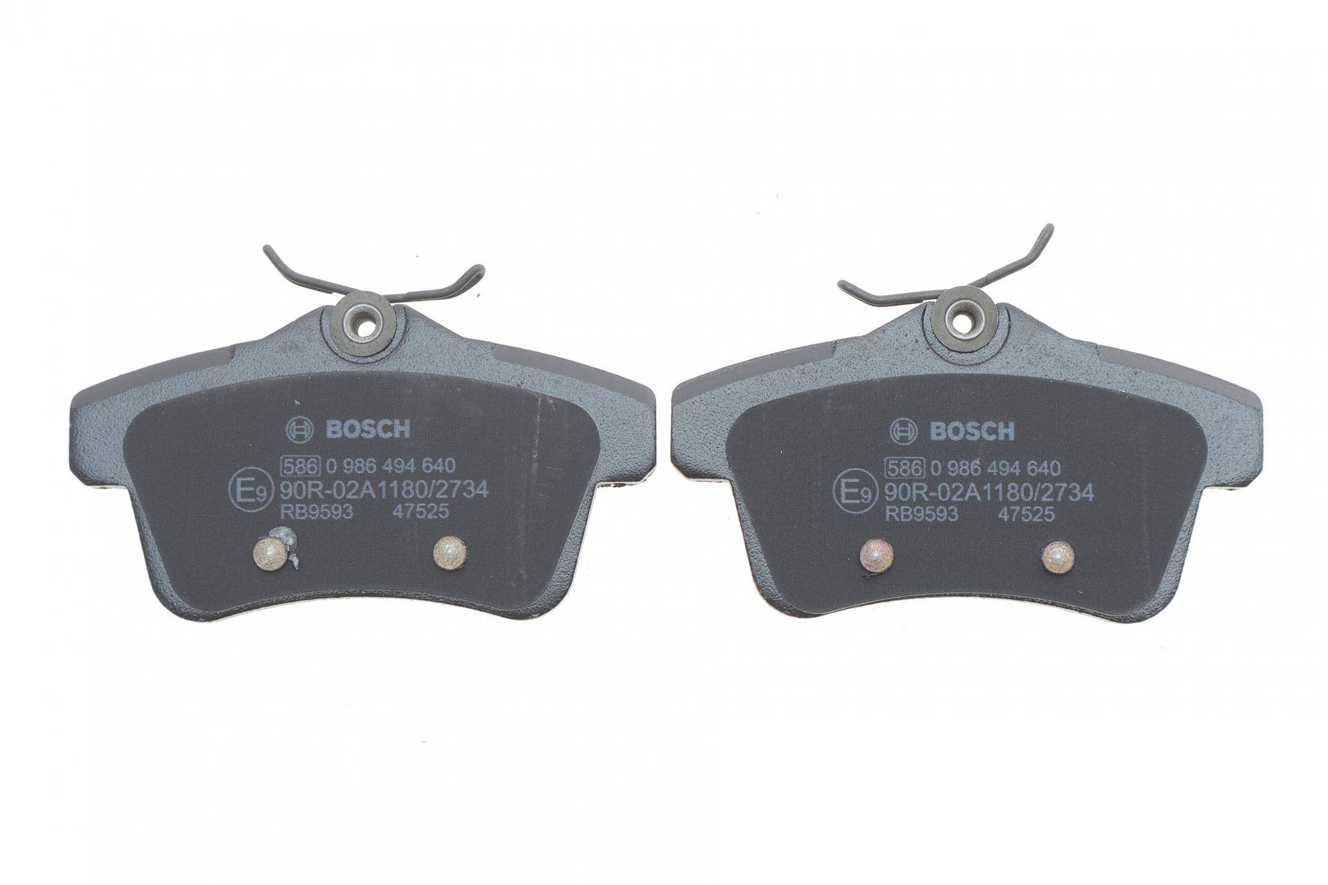 Колодки гальмівні (задні) Citroen C4 09-/DS4/DS5 11-15/Peugeot 308/508/3008/5008 09-18 (з прижимною пластиною)
