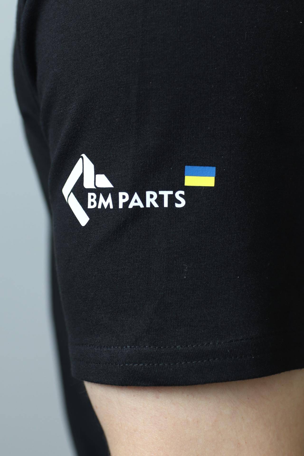Футболка патріотична BM Parts, чорна, XXL