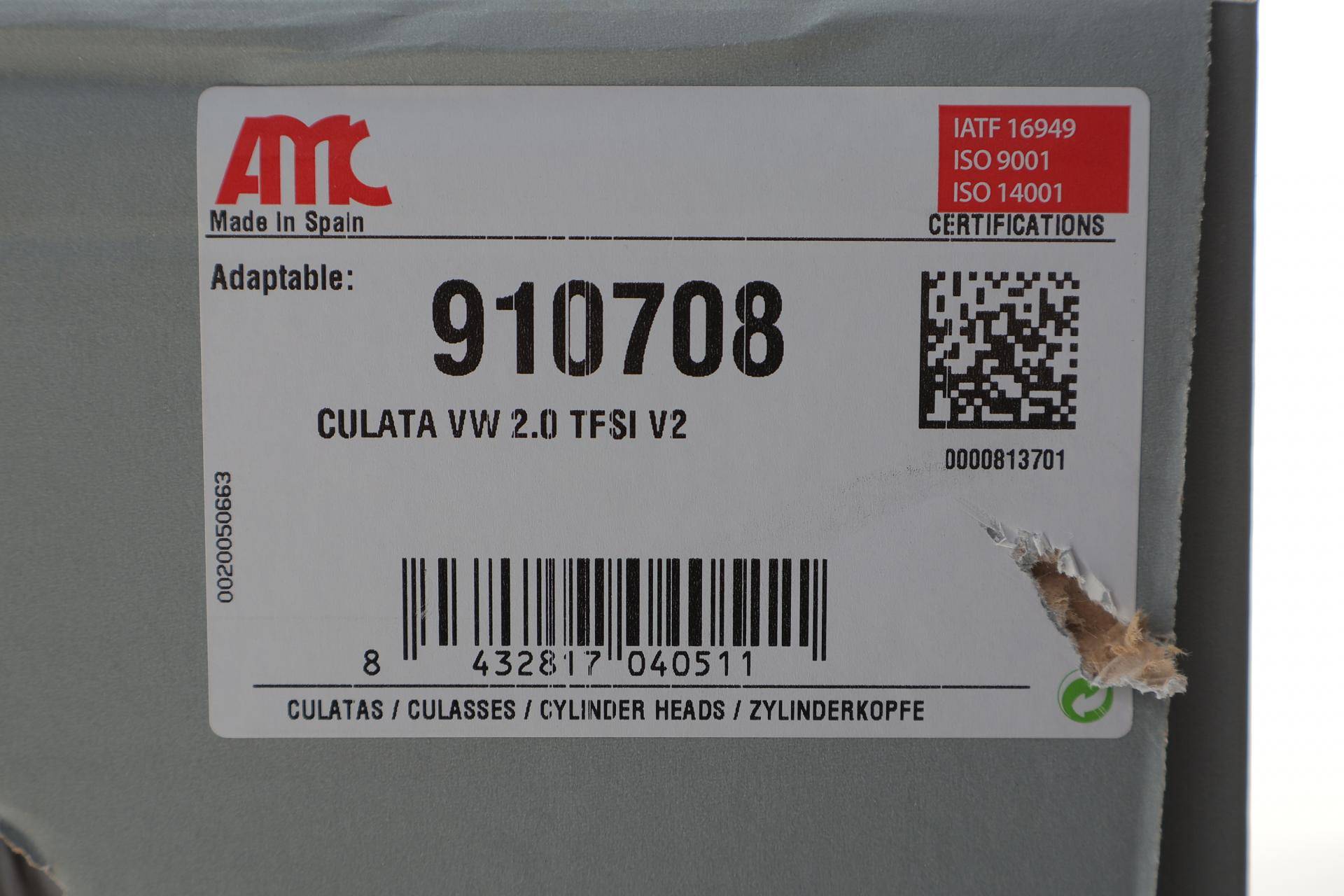 Головка блока цилиндров VW T5/T6 2.0 TSI 11-19