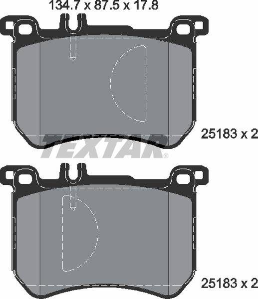 Колодки гальмівні (передні) MB S-class (W222,V222,X222)/SL-class (R231) 12- (Brembo) Q+