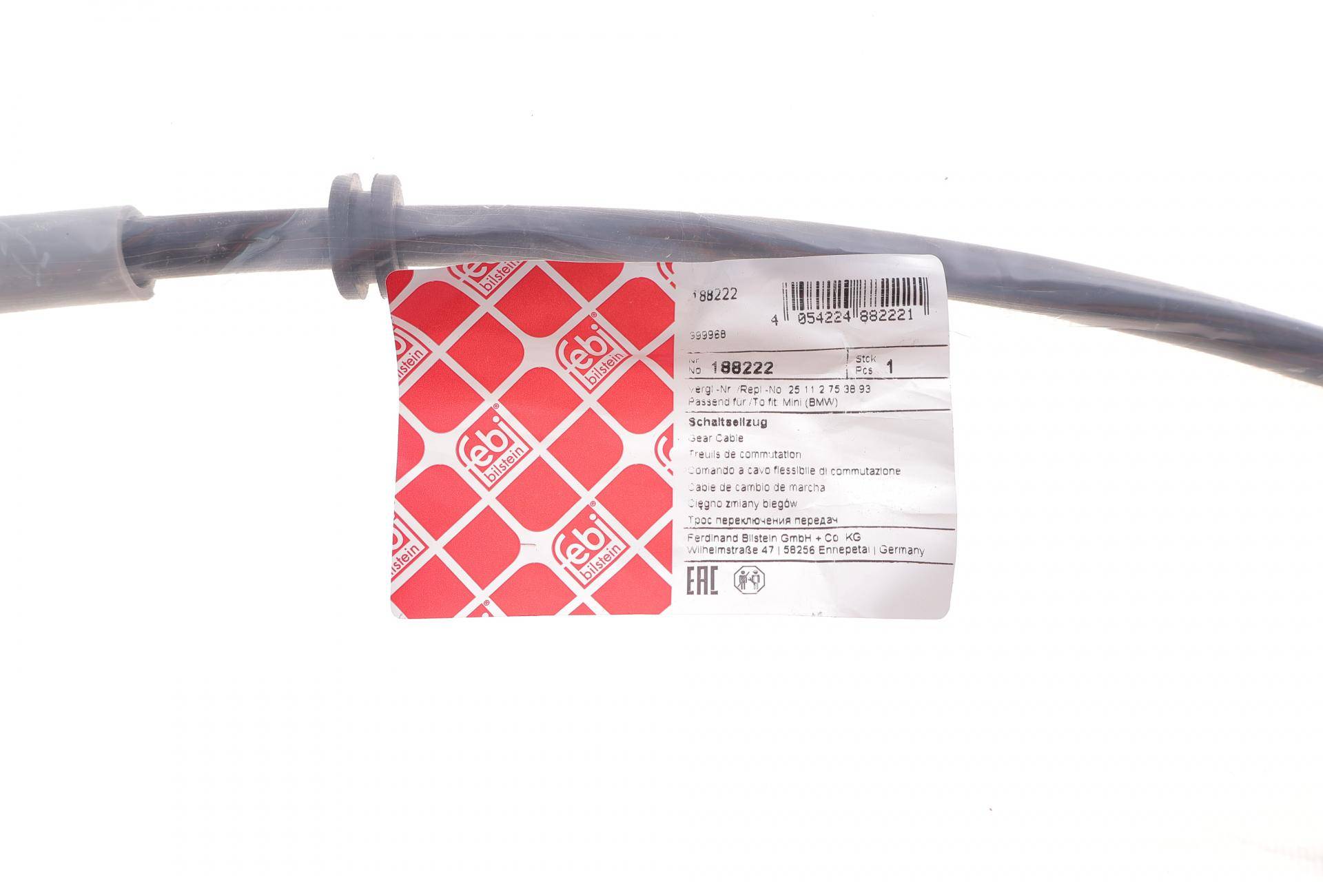 Трос куліси (R) Mini (R55/R56/R57/R58/R59) 06-15 N12/N16 (L=1289/939mm)