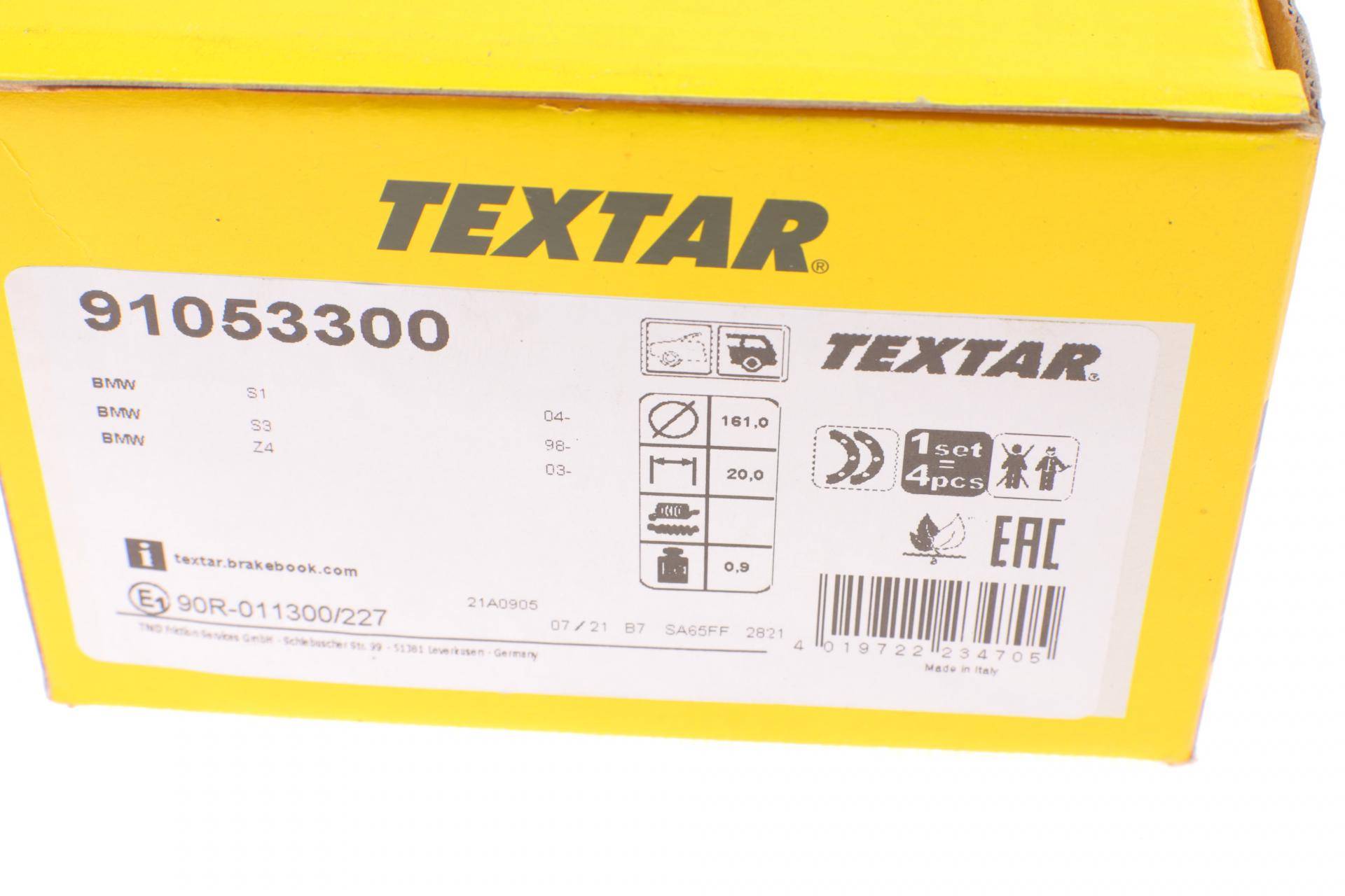 Колодки ручника BMW 1 (E81/E82)/3 (E46/E90) 98-13 (160.5x20)