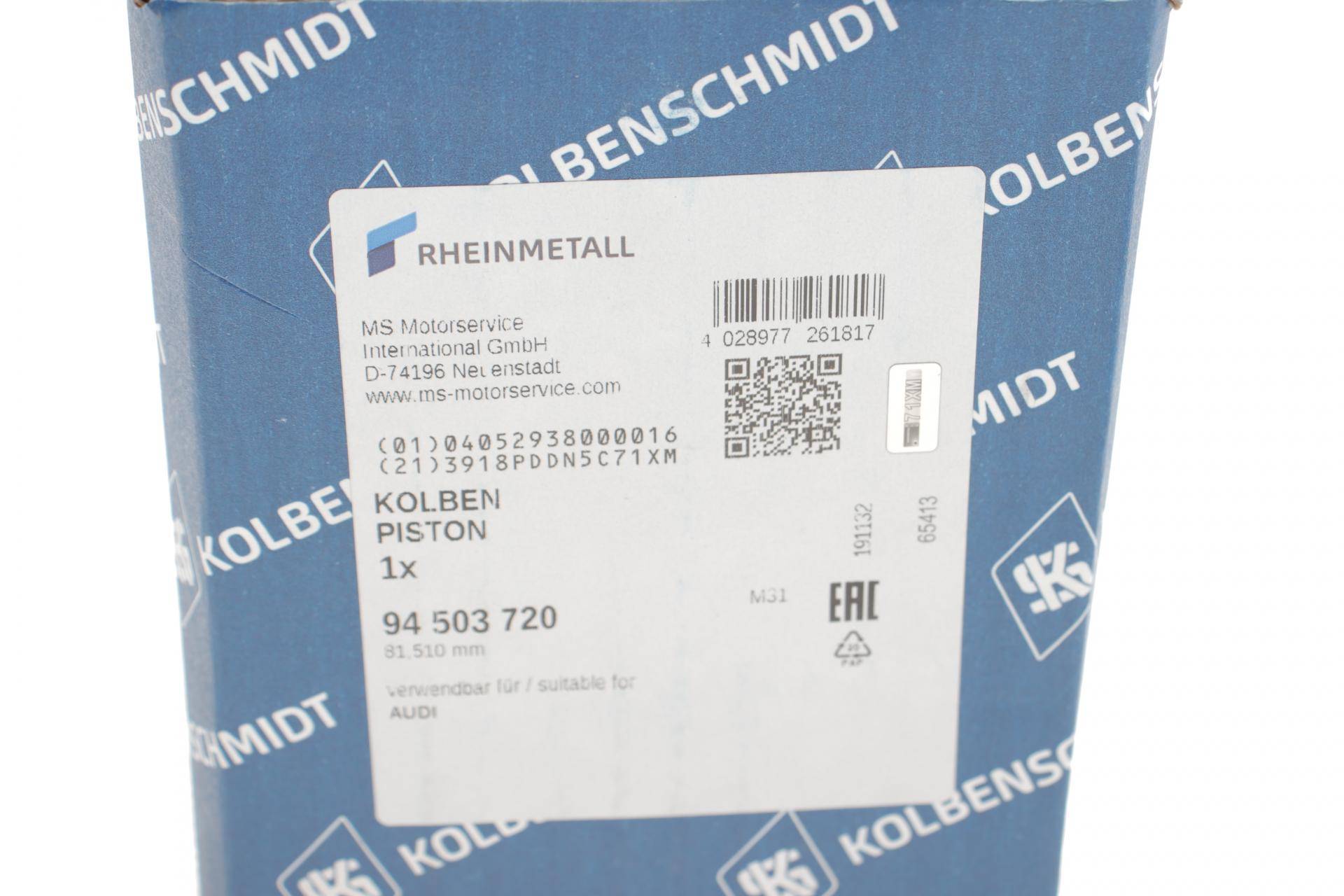 Поршень VW Golf III/IV/Passat 1.6 94-04 (81.51mm/+0.50)
