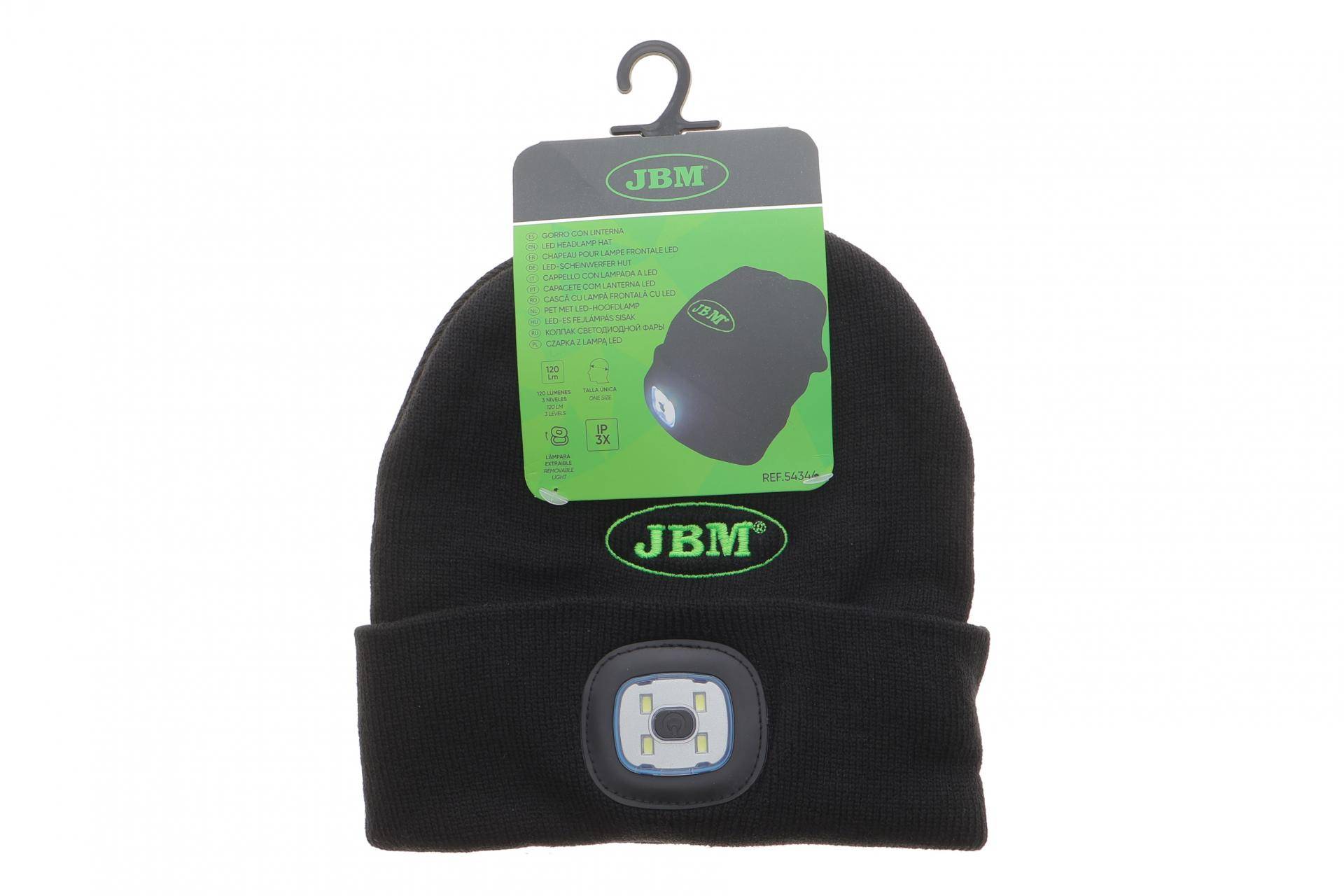 Шапка з LED-ліхтариком (USB-зарядка) (25-60-120Lm)
