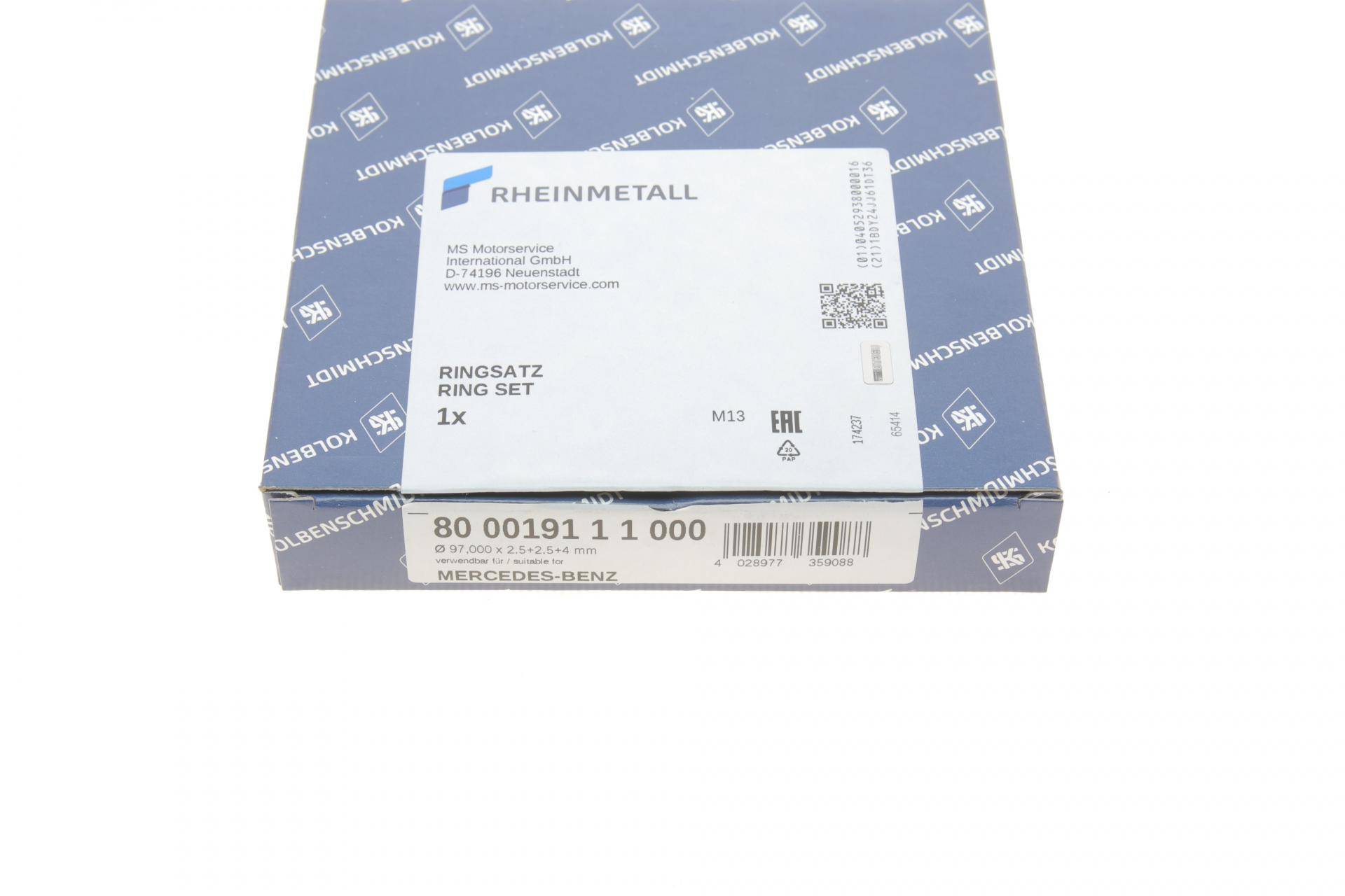 Кільця поршневі MB OM314.970-362.910 (97.00mm/STD) (2.5-2.5-4)