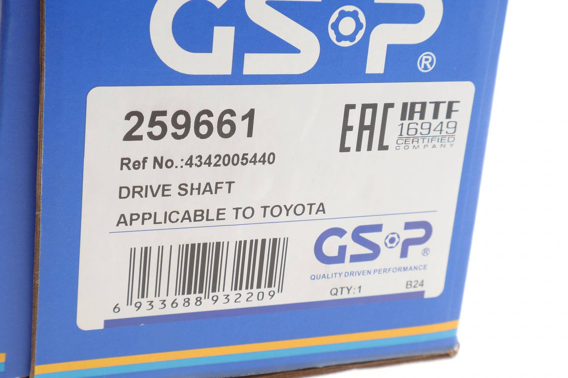 Піввісь (передня) Toyota Avensis 2.2 D-4D 08-18 (L) (30x24x628)