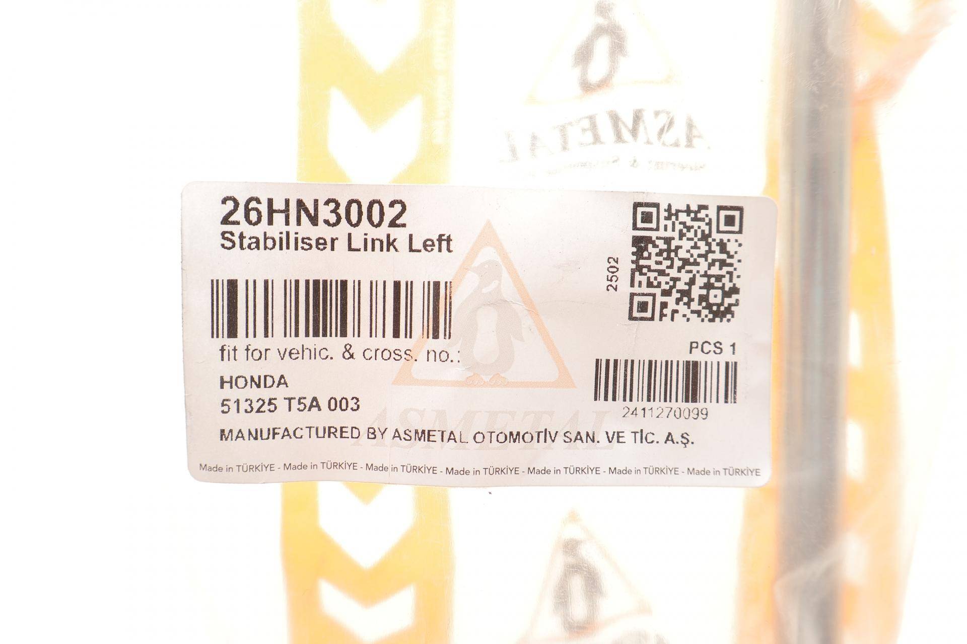Тяга стабілізатора (переднього) (L) Honda Jazz 13-