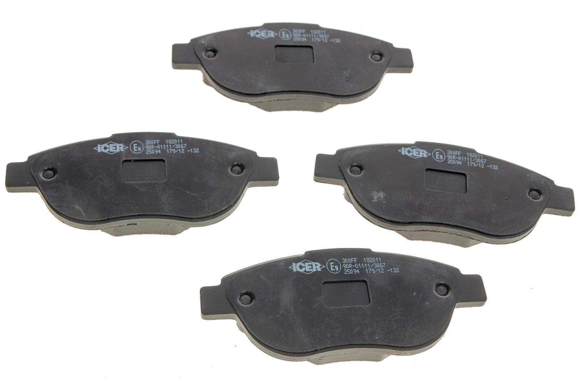 Колодки гальмівні (передні) Citroen C3 09-/C4 04-12/Peugeot 207 07-/307 03-12/1007 05-