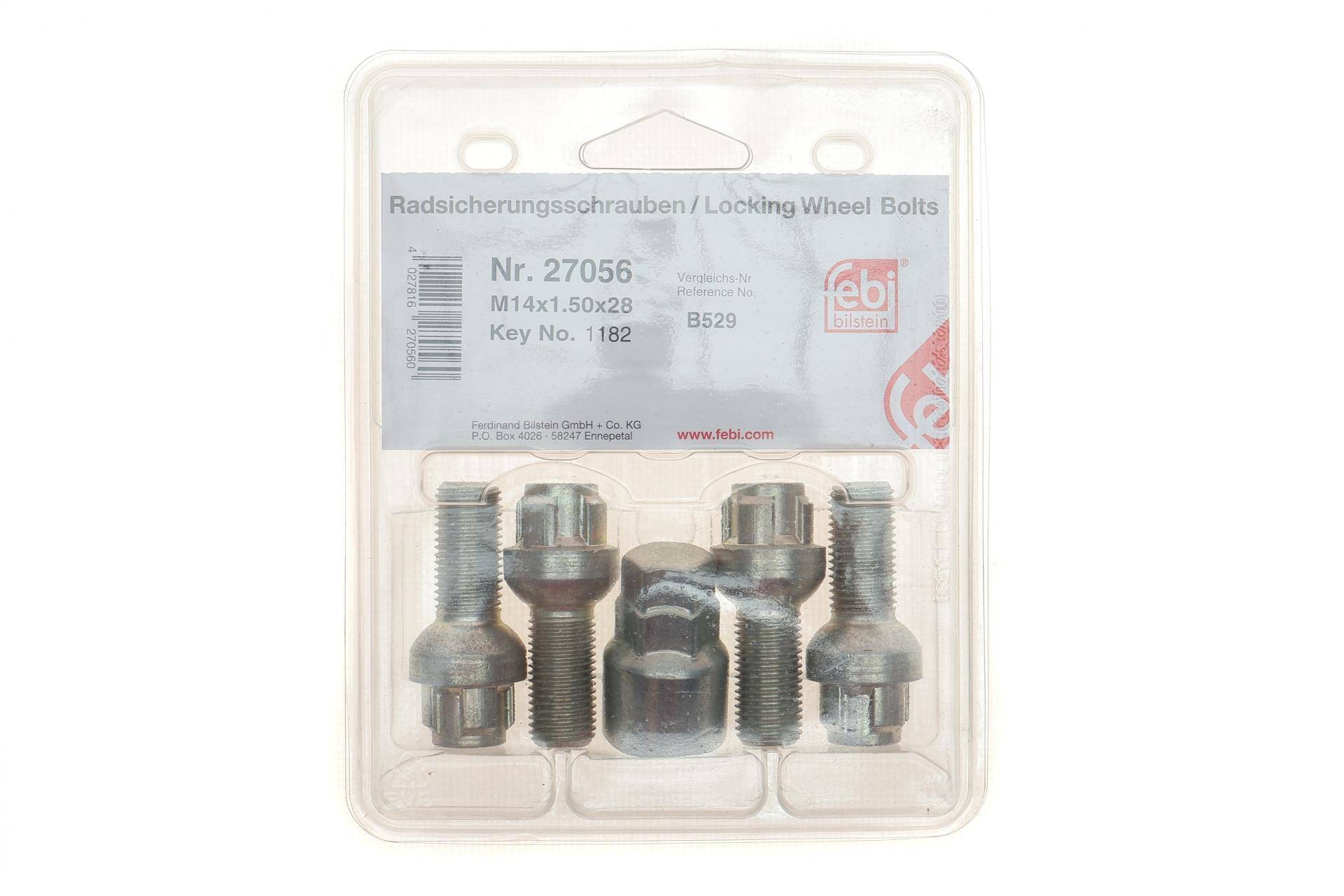 Комплект колісних болтів VW Caddy III/ T4/ T5 (M14x1.5mm)