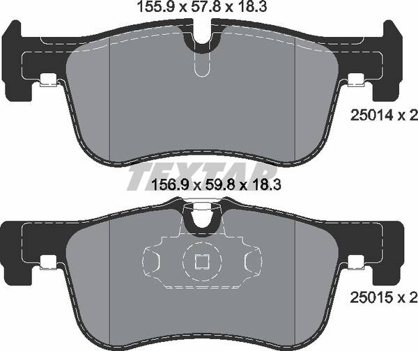 Колодки гальмівні (передні) BMW 1 (F20/F21)/2 (F22) 10- (Teves) Q+