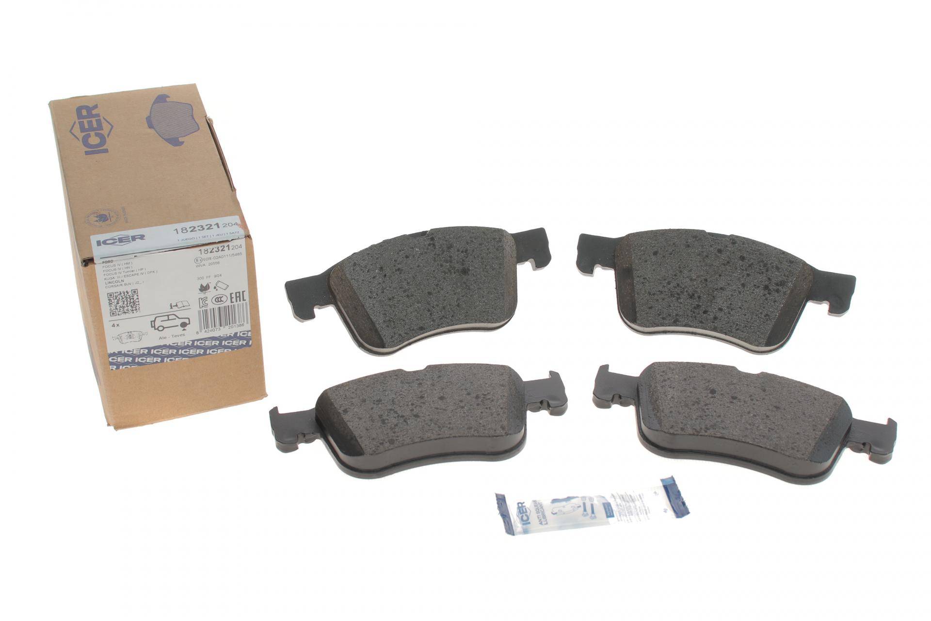 Колодки гальмівні (передні) Ford Focus 18-/Kuga 19-/Puma 20-/Linkoln Corsair 19-