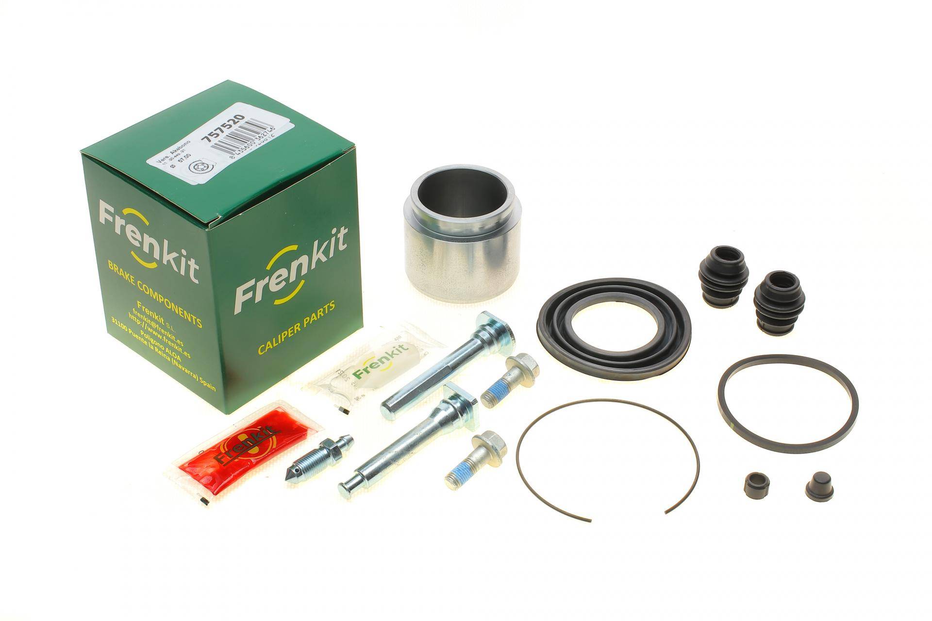 Ремкомплект супорта (переднього) Honda CR-V 99-06 (d=57mm)(Akebono)(+ поршен/направляюча) SuperKit (знято з виробництва)