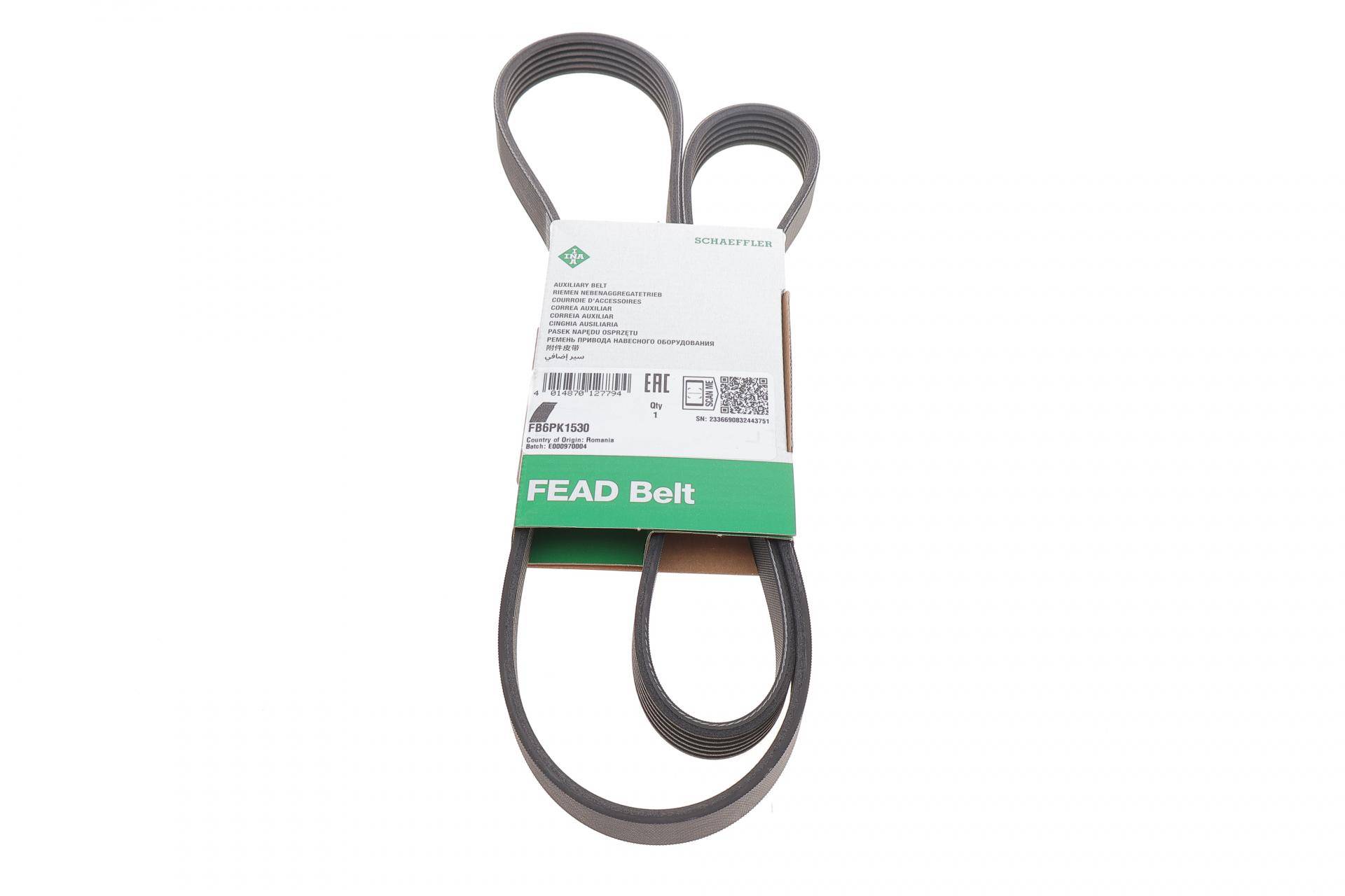Ремінь генератора Fiat Doblo1.3-1.6 D 10-/Opel Astra F/Corsa B/Vectra B 1.4-1.8/ 94-03 (6PK1530)