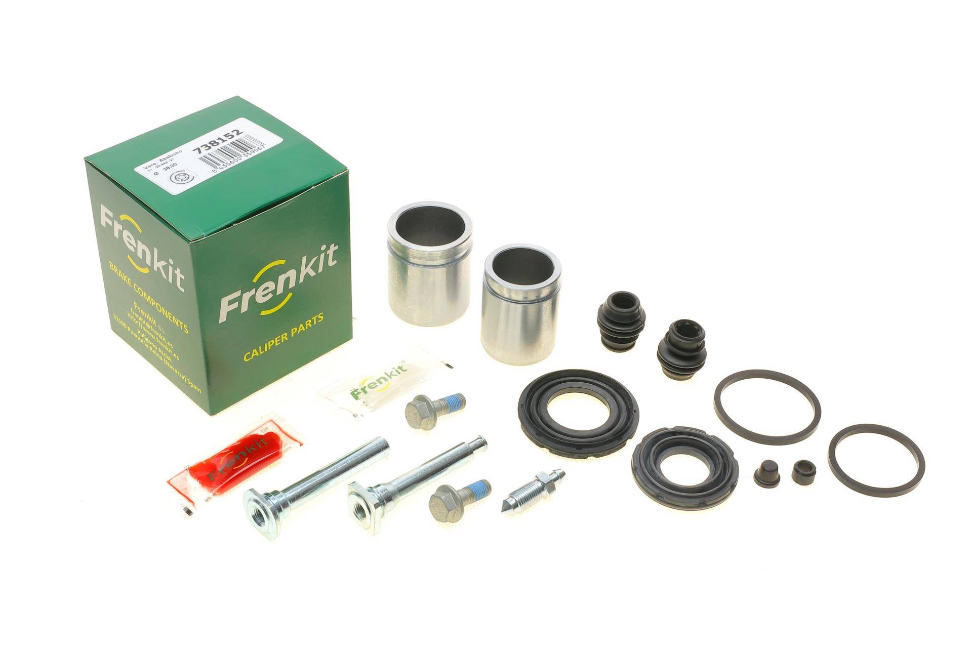 Ремкомплект супорта (переднього) Honda Accord 08- (d=38/43mm) (+2 поршня/направляюча) (Akebono)