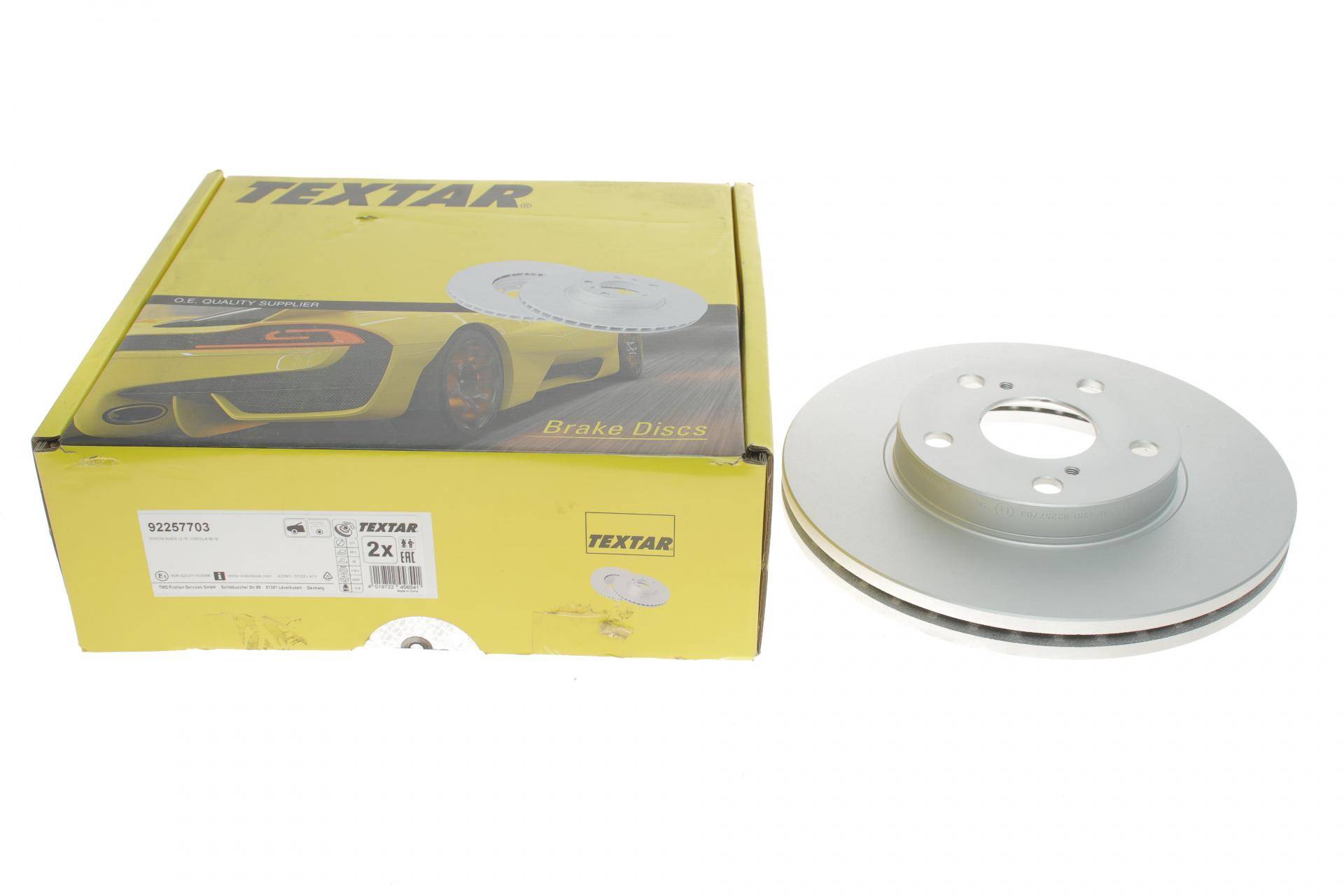 Диск гальмівний (передній) Toyota Auris 12-/Corolla 06- (277x26) PRO
